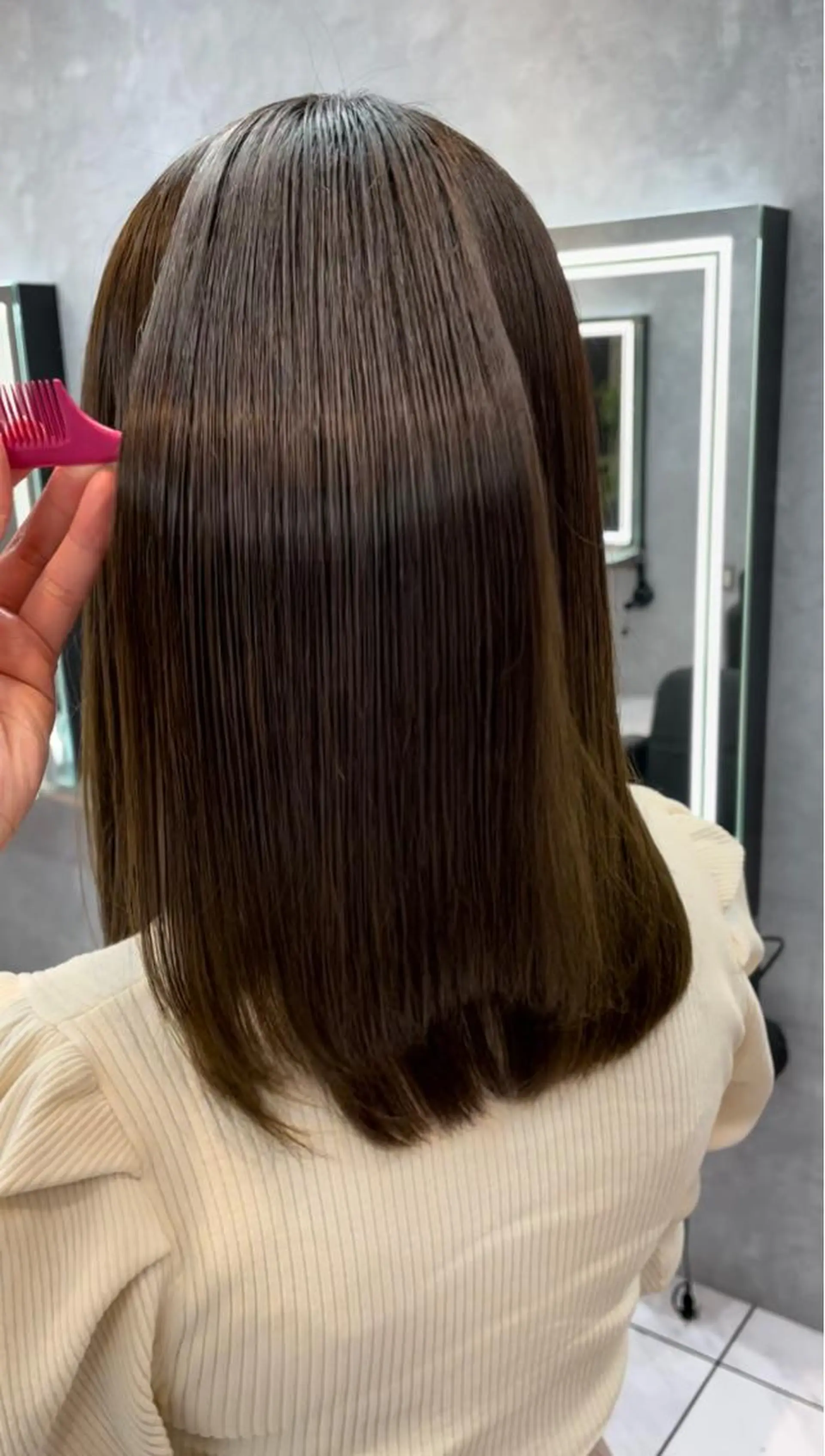 セミロング 髪質改善 トリートメント _WHITE 天神店 YUMEKA🐻のヘアスタイル