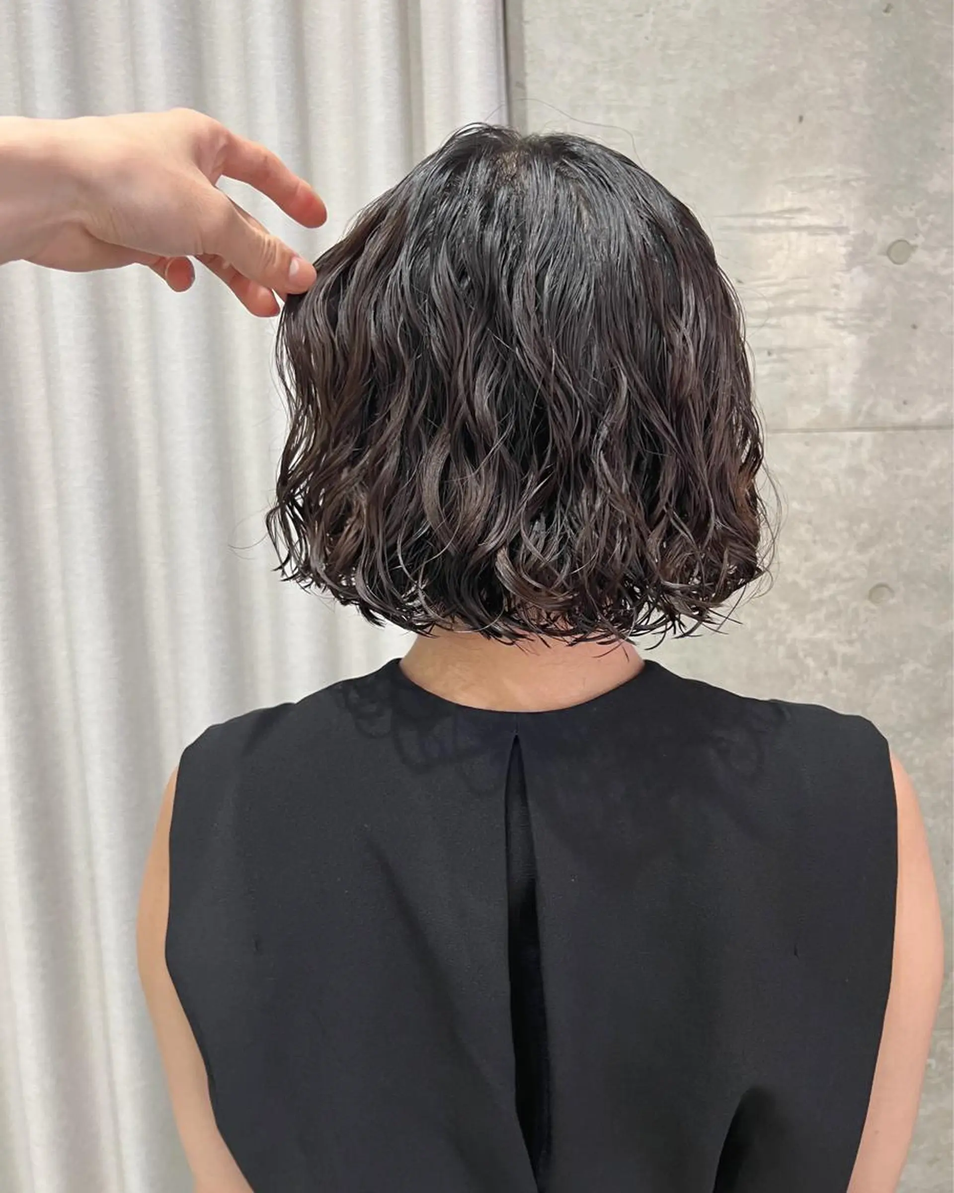 パーマ ボブパーマコテ巻き風 パーマNo1深江秀平のヘアスタイル