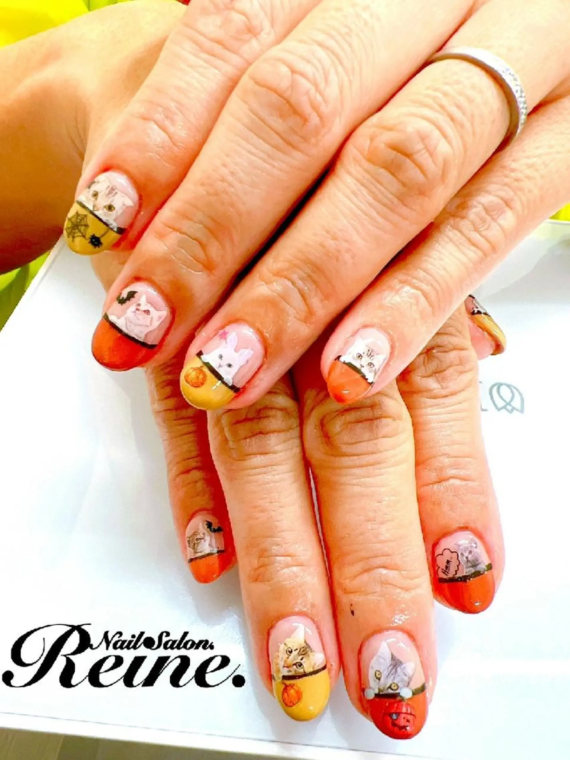 ネイル ハロウィン Nailsalon Reine所属・玉栄 伶奈のネイルデザイン