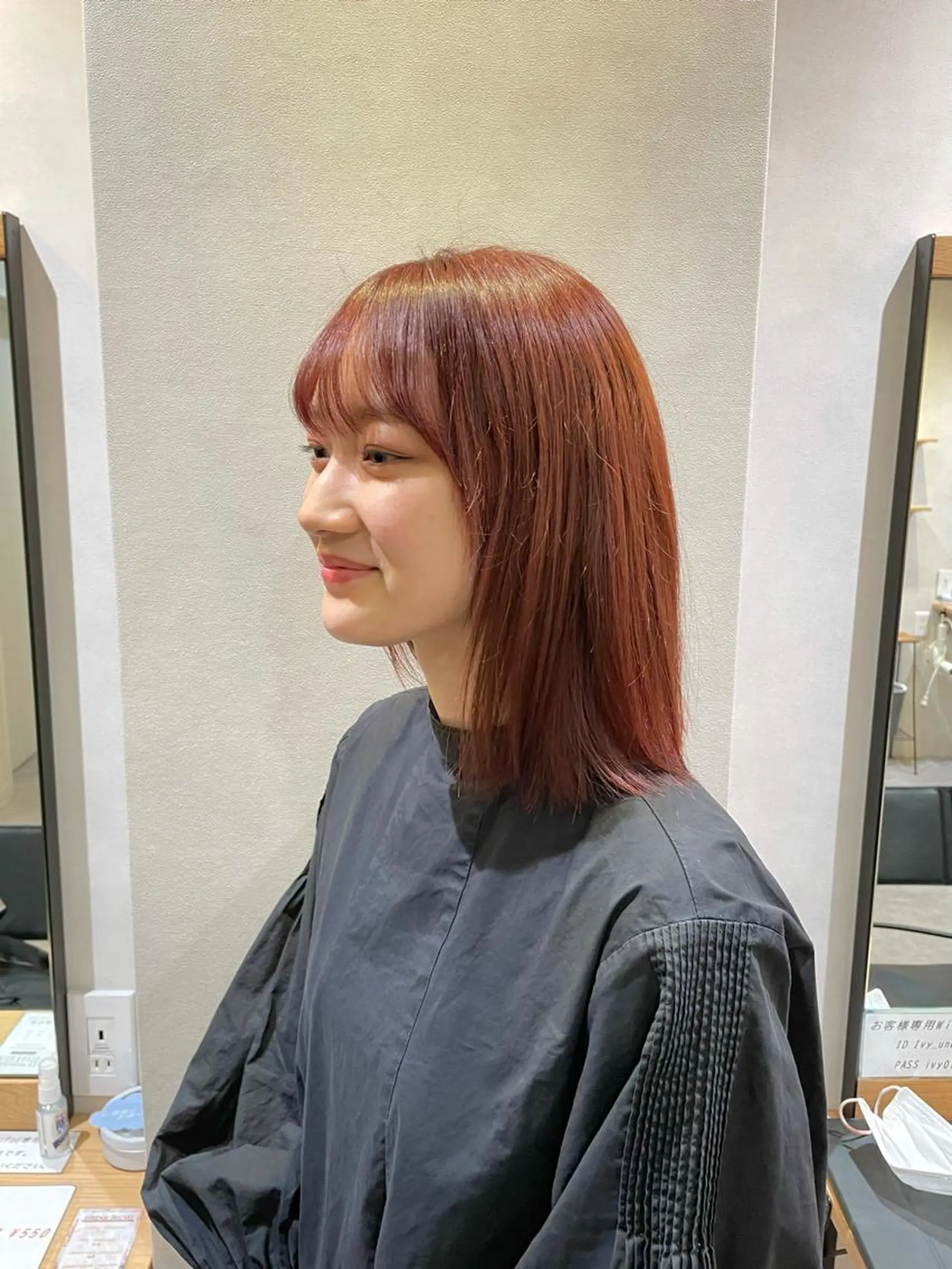 ミディアム カラー salowin梅田茶屋町north所属・くがれいじ 梅田/ショート/ボブのヘアスタイル