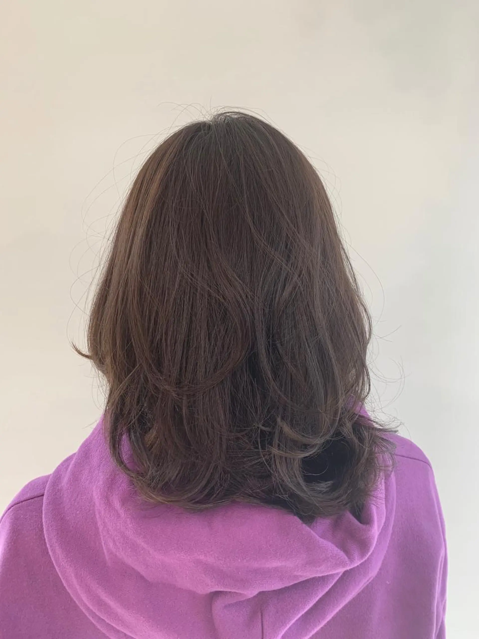 ミディアム カラー パーマ ヘアアレンジ カット ヘアカラー トリートメント 加藤 綾華のヘアスタイル