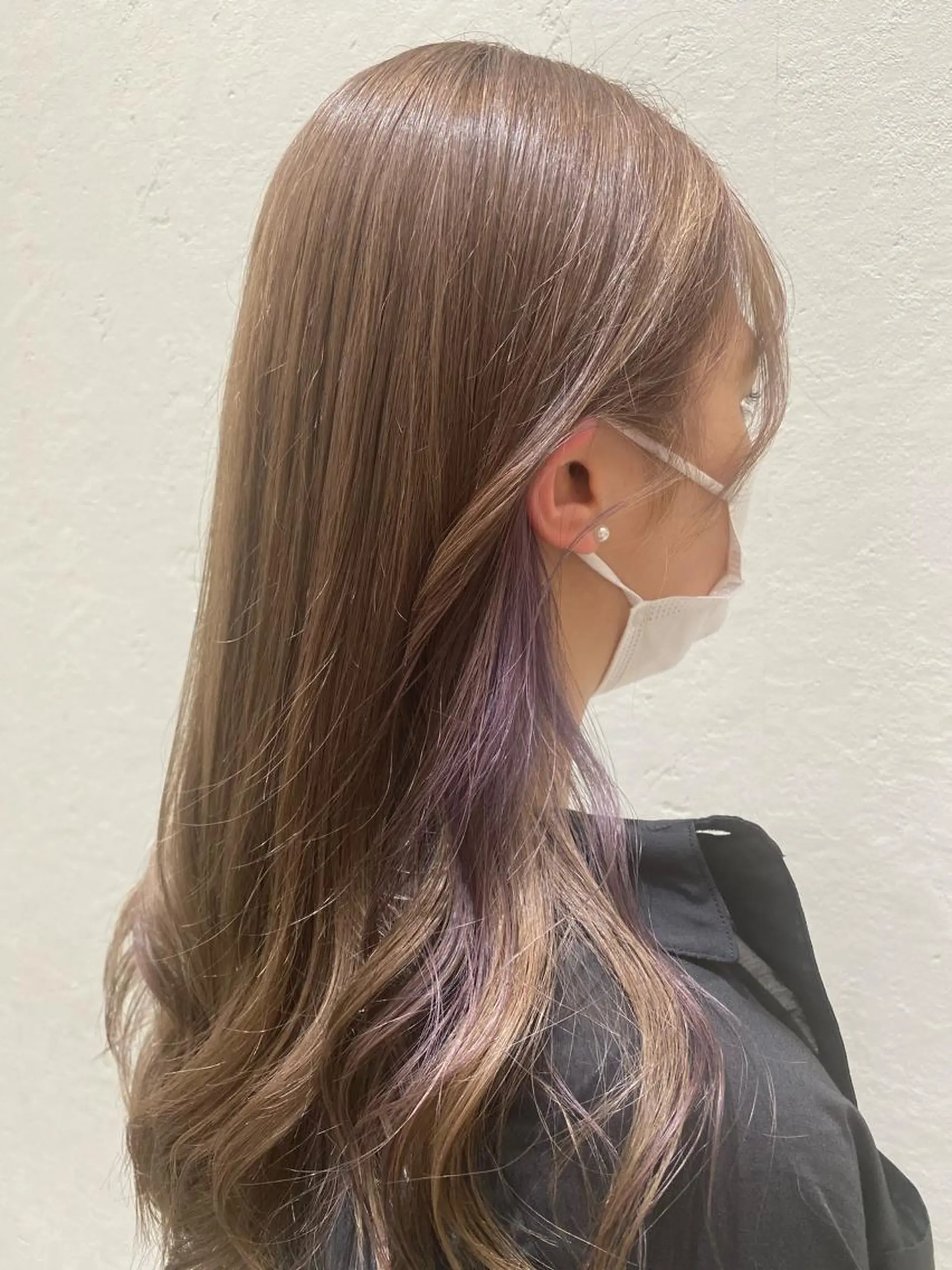 ミディアム カット ヘアカラー トリートメント 🌈似合わせカラー 🌈もりななこ🧡のヘアスタイル