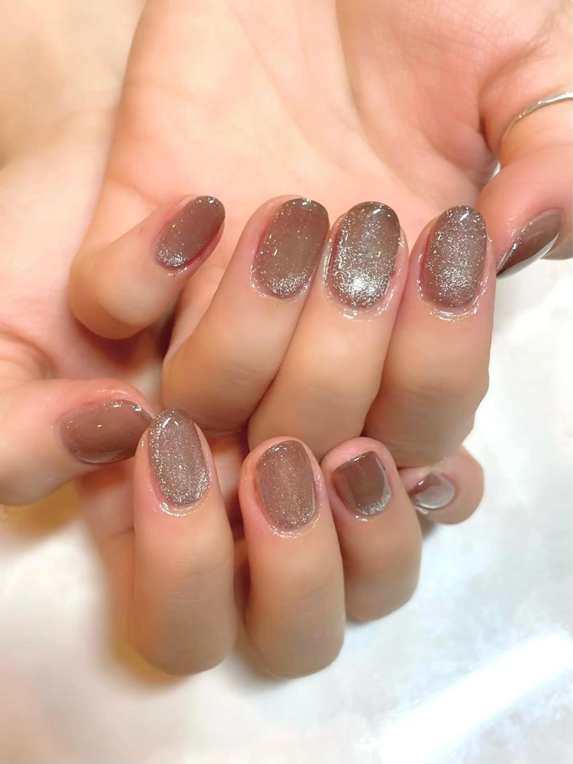 ネイル マグネットネイル ワンカラーネイル PRIMO🐈🌱 マツパ/黒ティントのマツエク・マツパデザイン