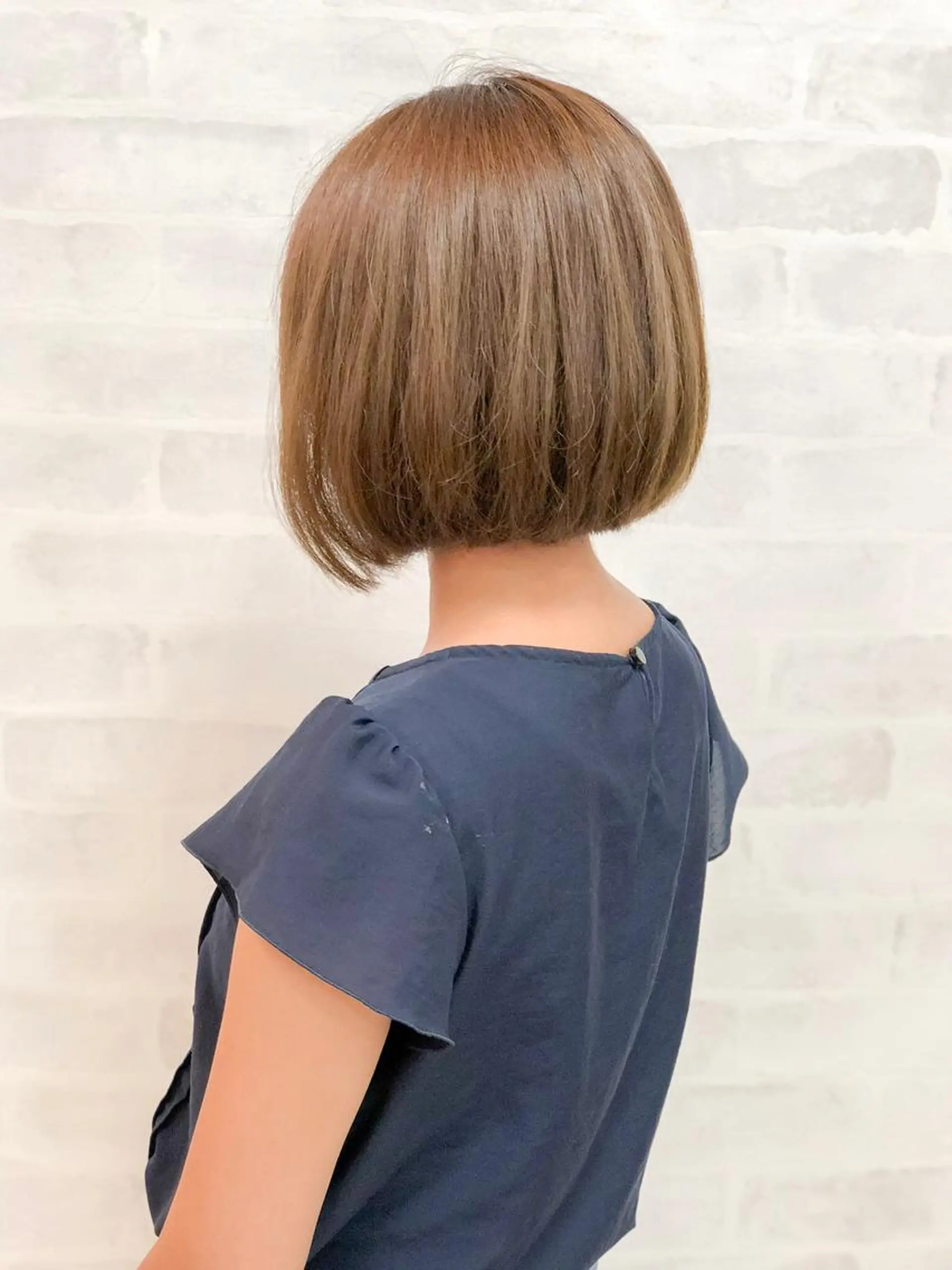 ショート ワンレンボブ ボブ カット カセヤ リョウのヘアスタイル