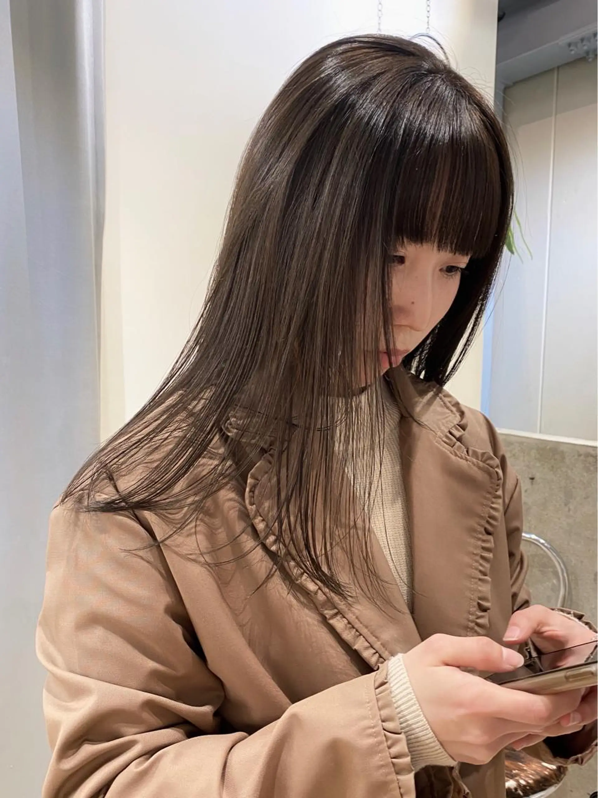 セミロング カラー 村田 りょうやのヘアスタイル