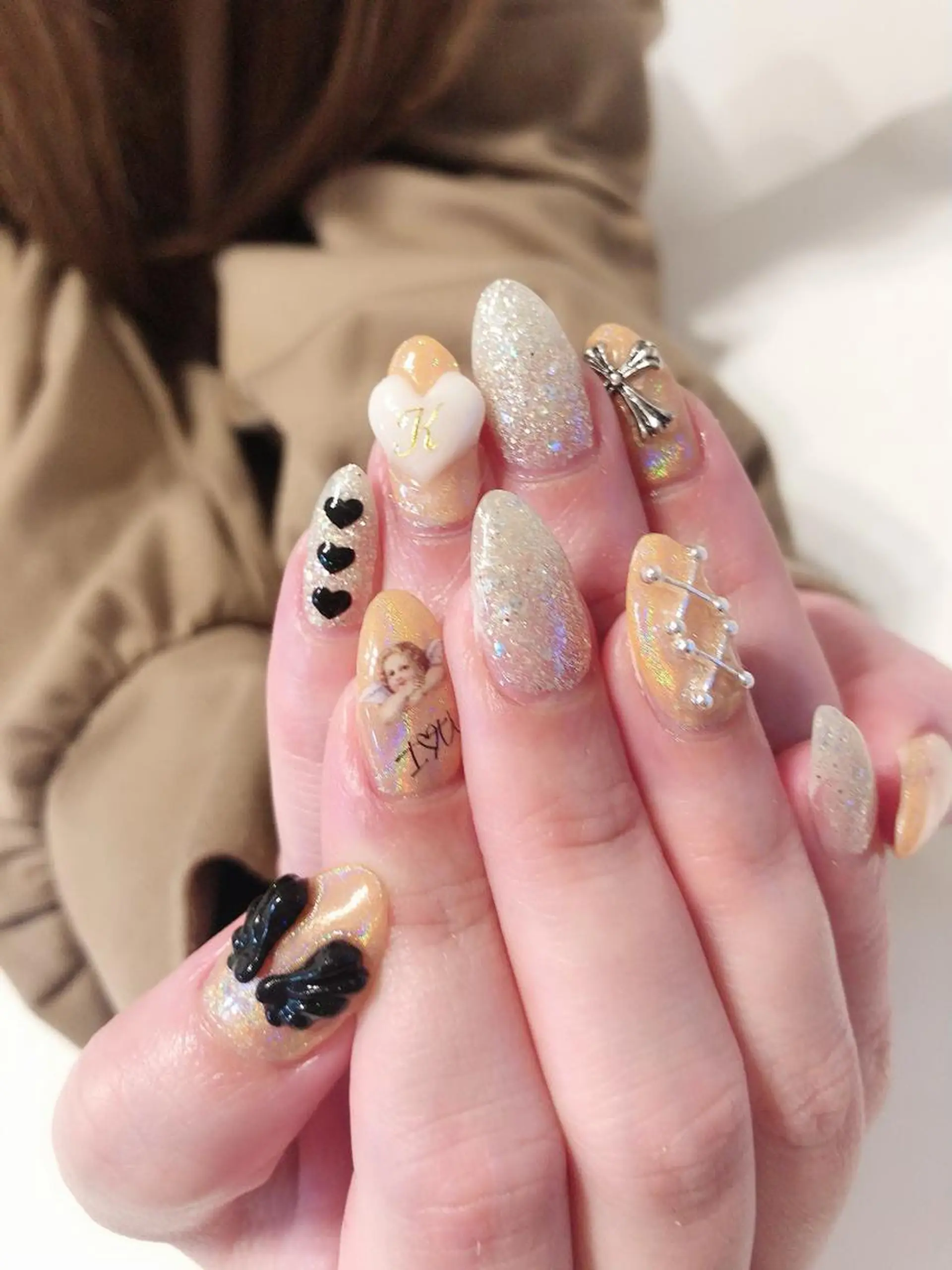 ネイル オレンジ ハンドネイル * haruのネイルデザイン