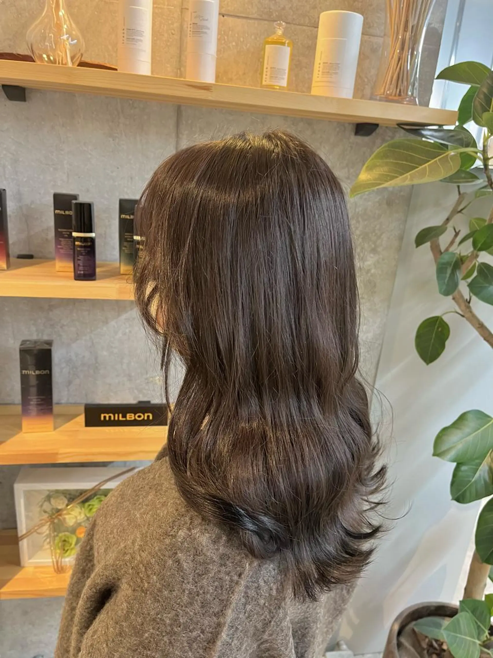 ミディアム カラー カット ヘアカラー ハイトーンカラ ー/小川のヘアスタイル