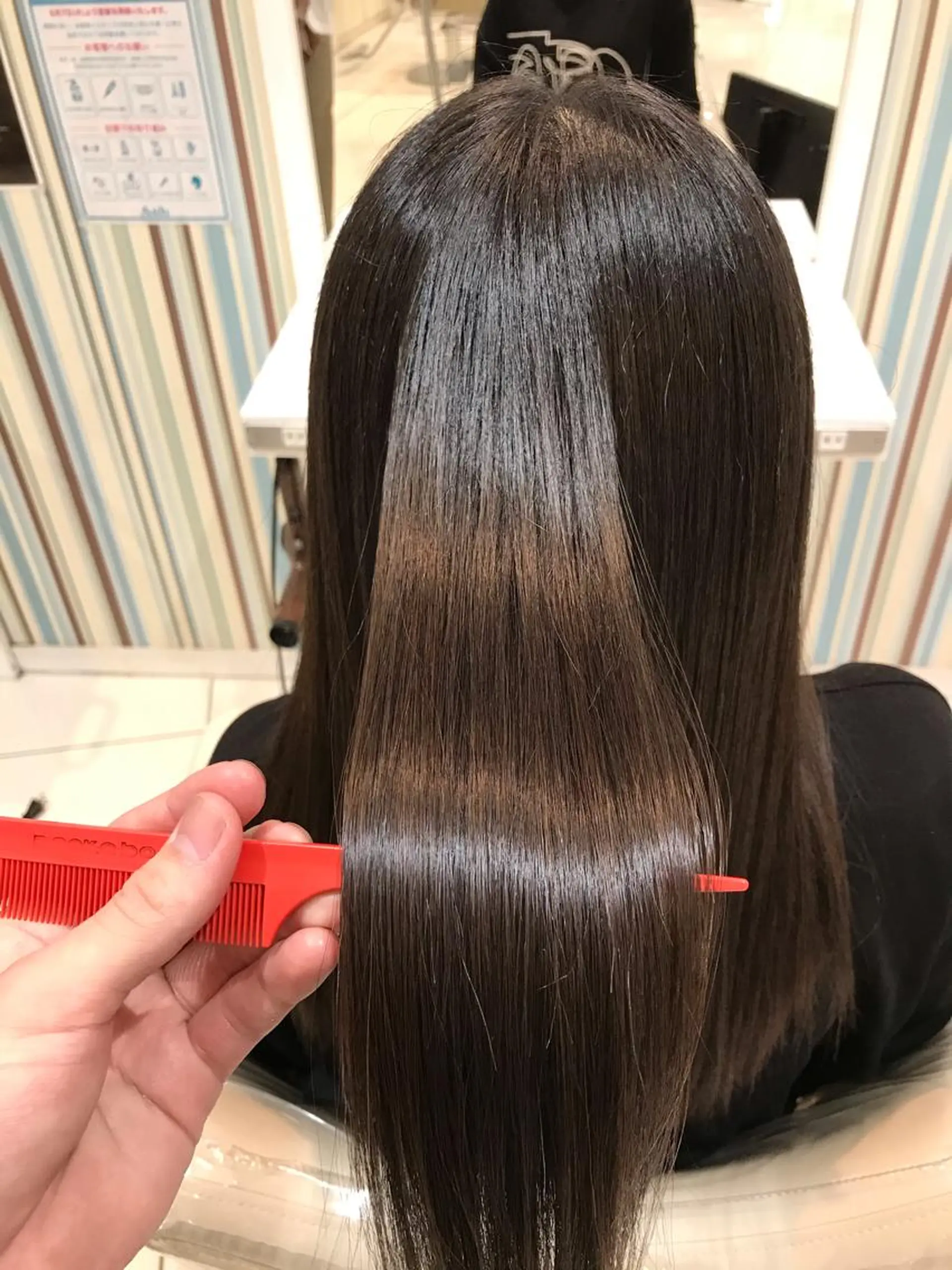 ロング 縮毛矯正 比嘉 龍佑のヘアスタイル