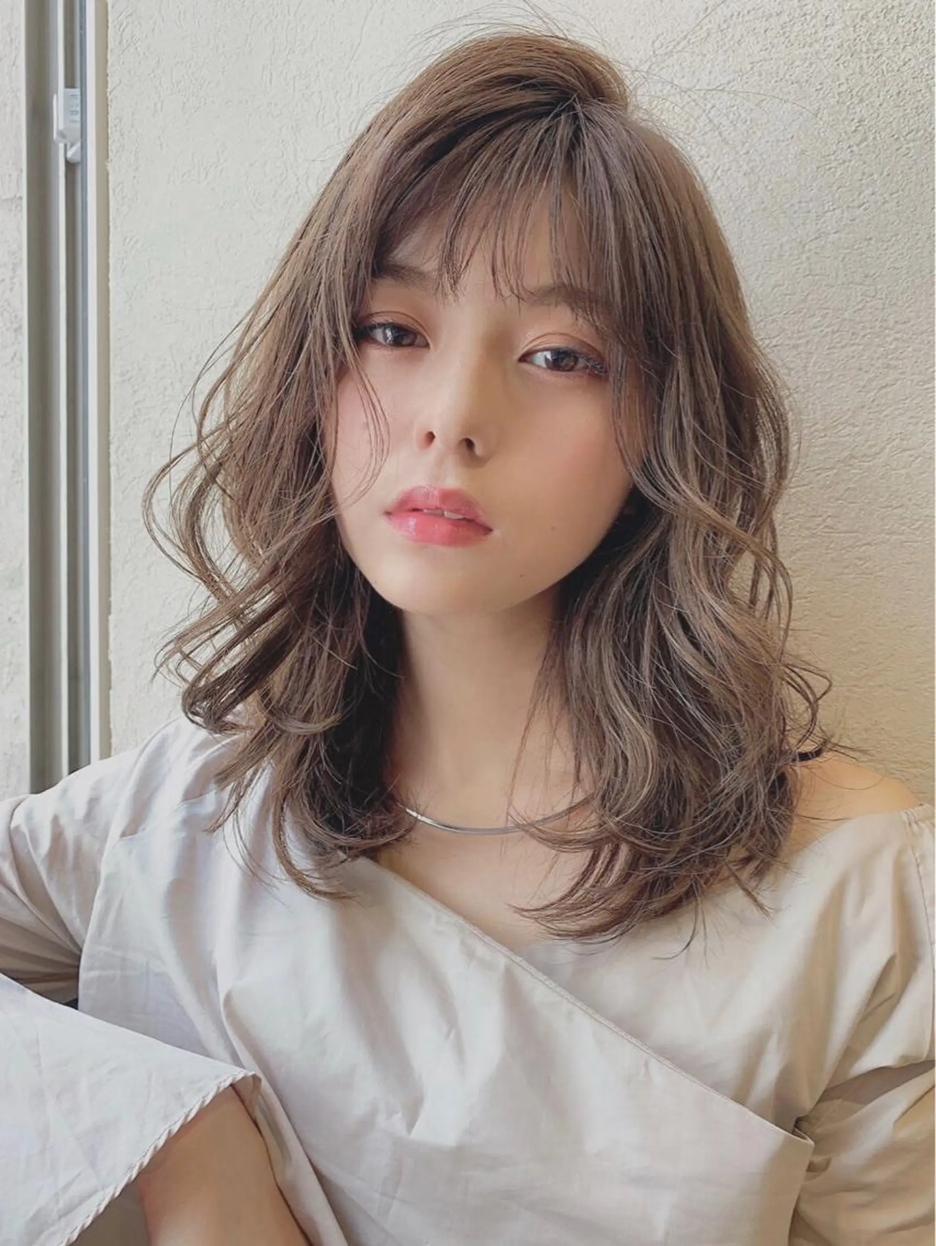 ミディアム カラー ヘアアレンジ マツエク・マツパ アイブロウ Noah's　Ark所属・透明感カラー🫧ヘア セット🫧松本菜月の眉毛・アイブロウイメージ