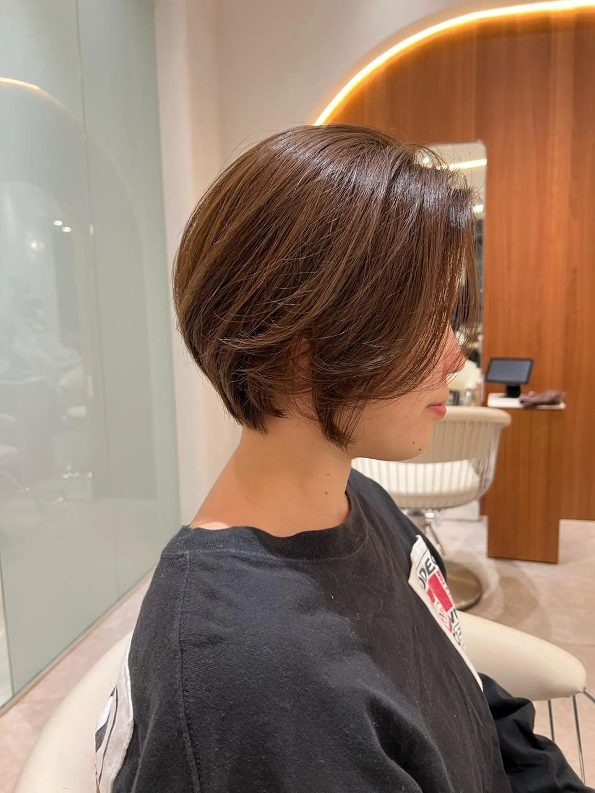 ショート カラー パーマ イルミナカラー ボブ 小顔カット カット 縮毛矯正 トリートメント ヘアセット 韓国レイヤー🇰🇷 韓国研修◎渋谷カイトのヘアスタイル