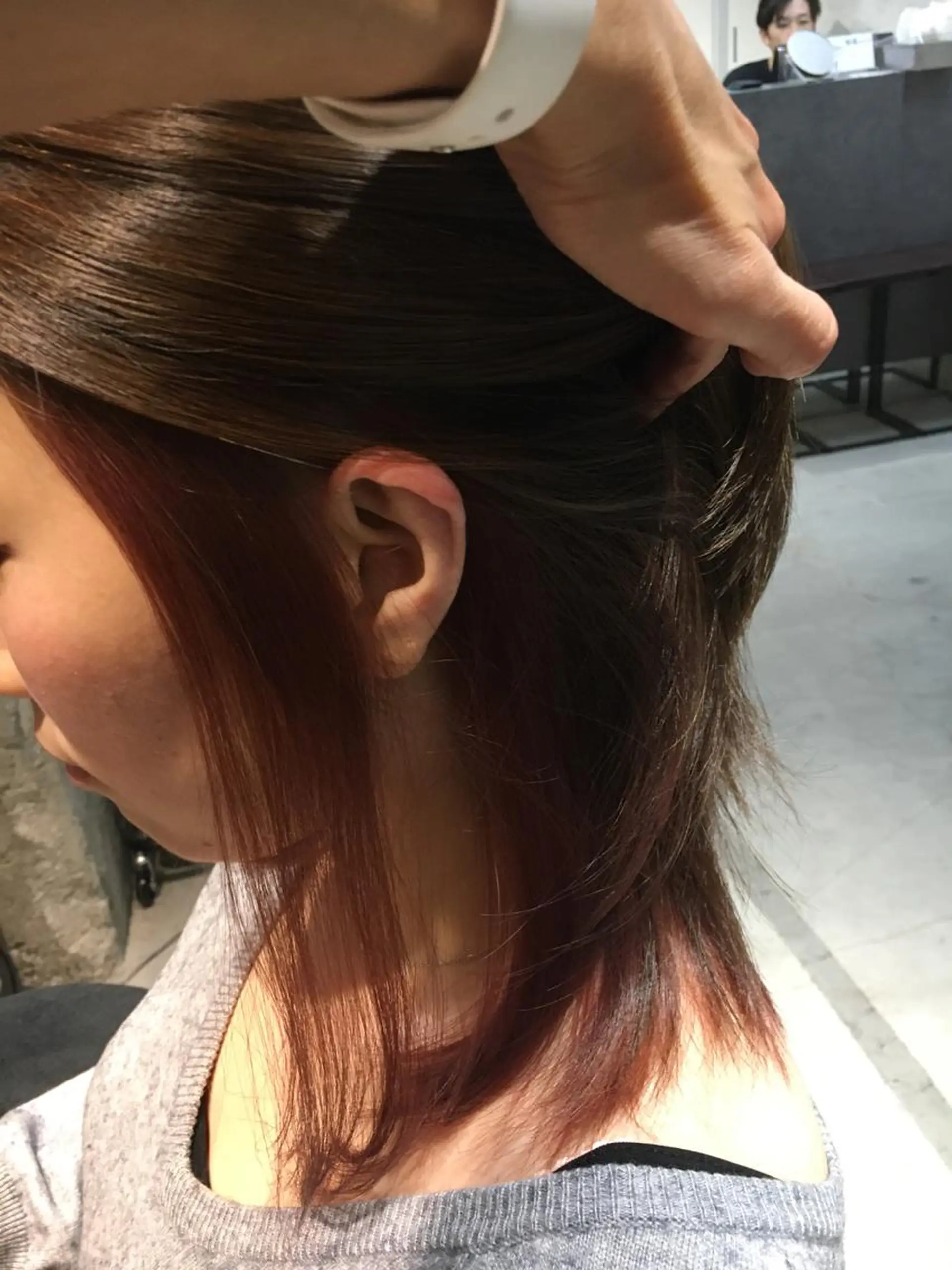 ミディアム カラー ヘアカラー トリートメント 髪質改善ULTOWA ✨松井　美幸のヘアスタイル