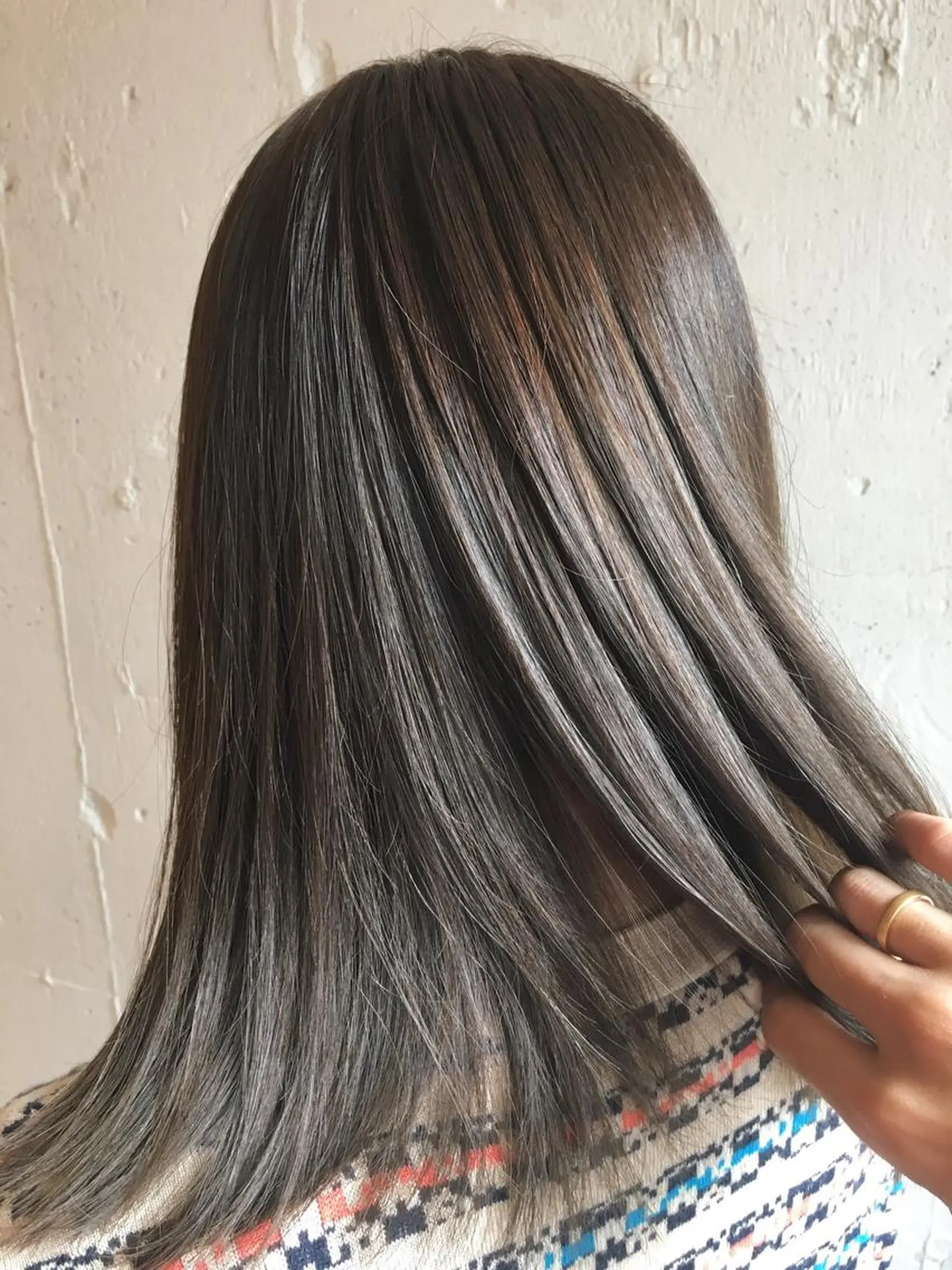 ミディアム カラー カット ヘアカラー 縮毛矯正 💈平島 拓也💈のヘアスタイル