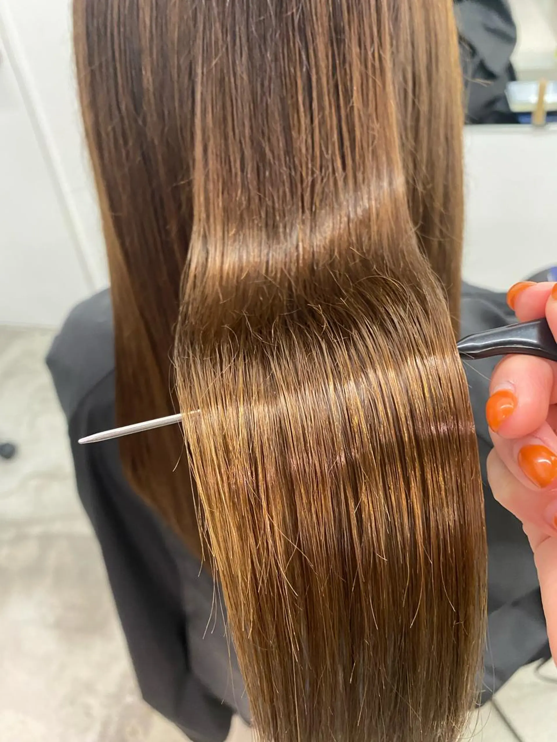 ロング 髪質改善 トリートメント カット トリートメント 顔周りカット/透明感 カラー/rioのヘアスタイル