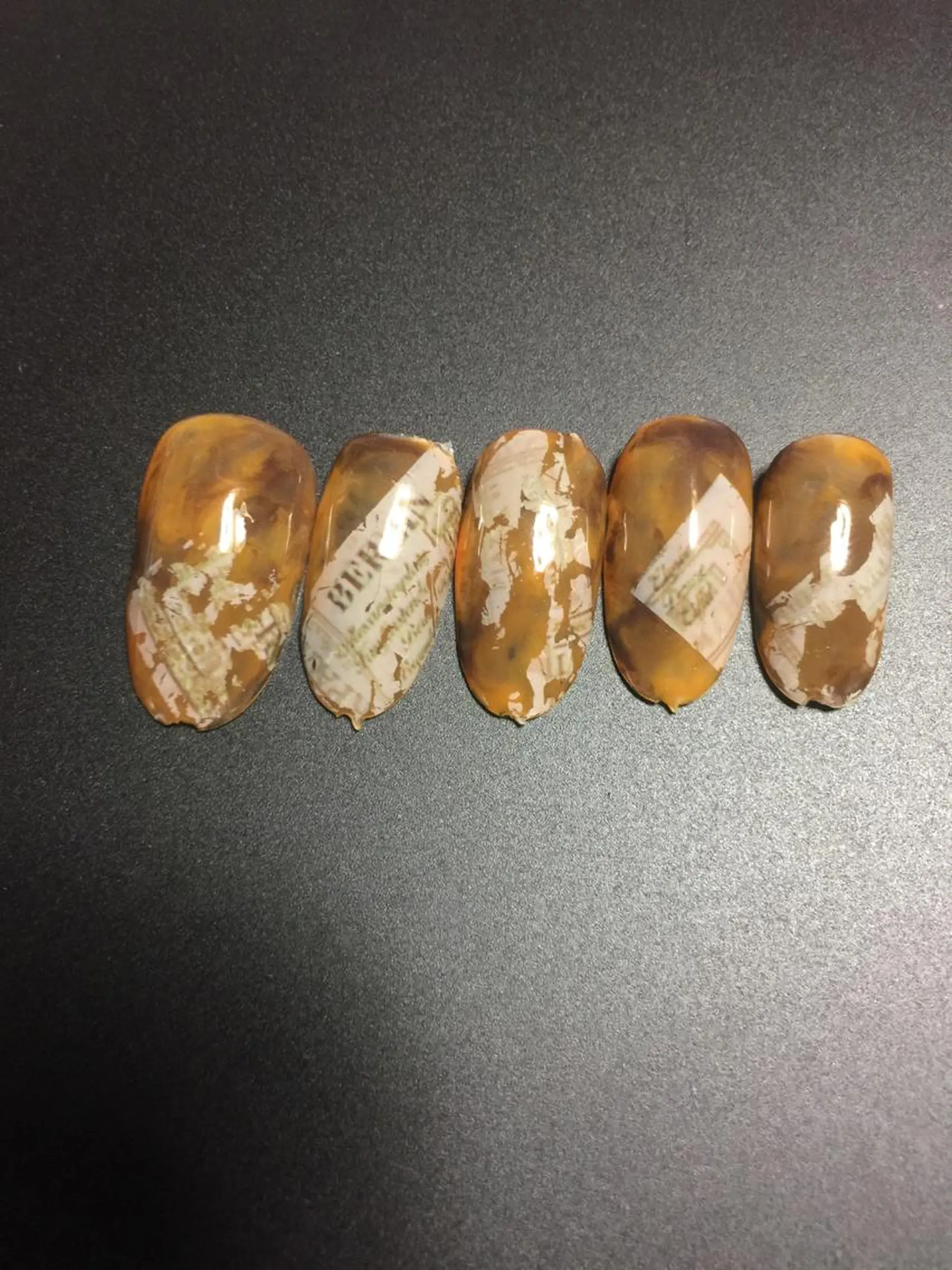 ネイル べっ甲ネイル 大理石ネイル(マーブル) 自宅ネイルサロン ♦️nuance♦️のネイルデザイン