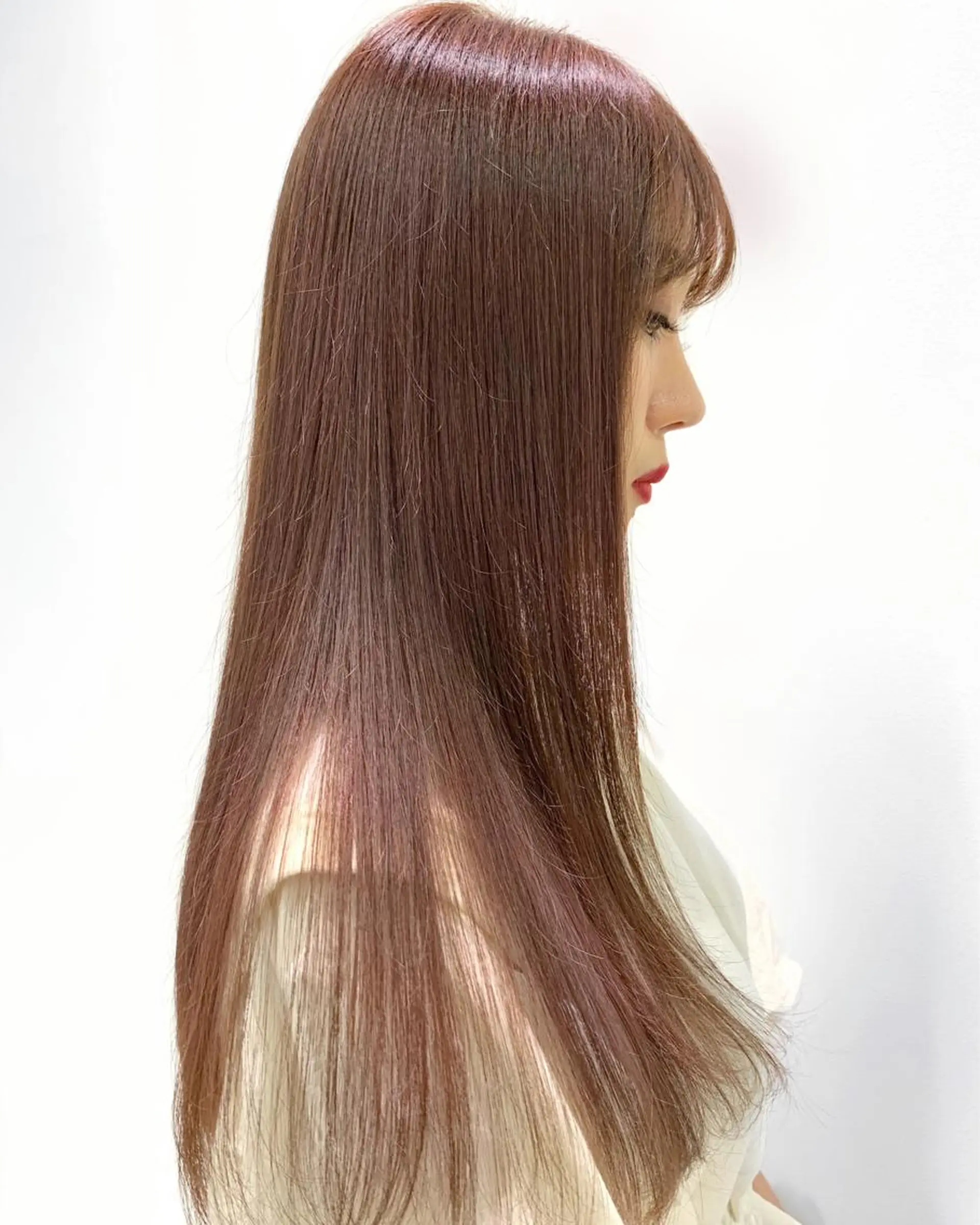 ロング カラー ベージュカラー ピンクカラー ピンクパープル パープルカラー ヘアカラー トリートメント ヘッドスパ 🌿海外Style・ KOHEIのヘアスタイル