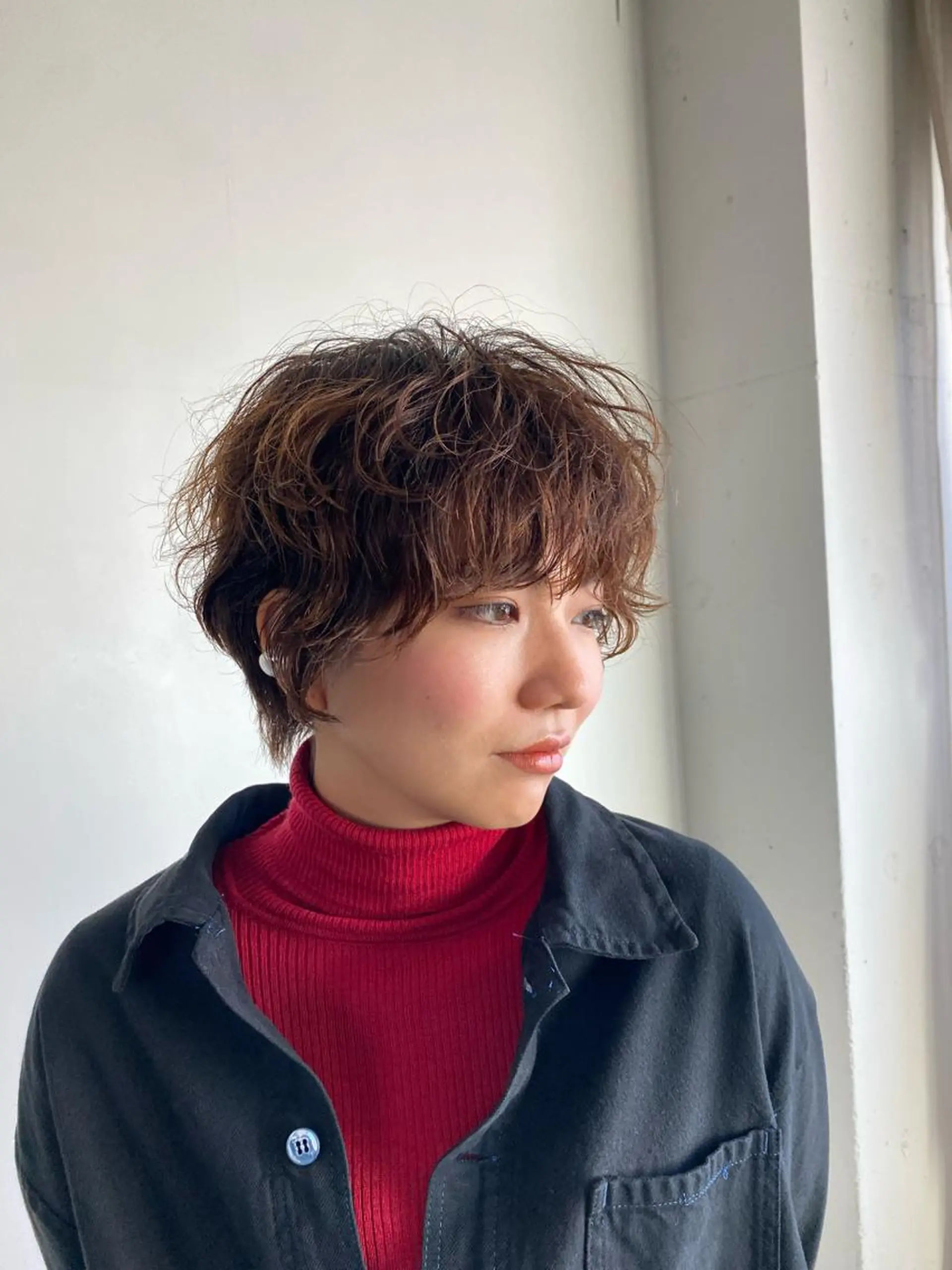 ショート パーマ 髪質改善/縮毛矯正/ 透明感カラーYUMAのヘアスタイル