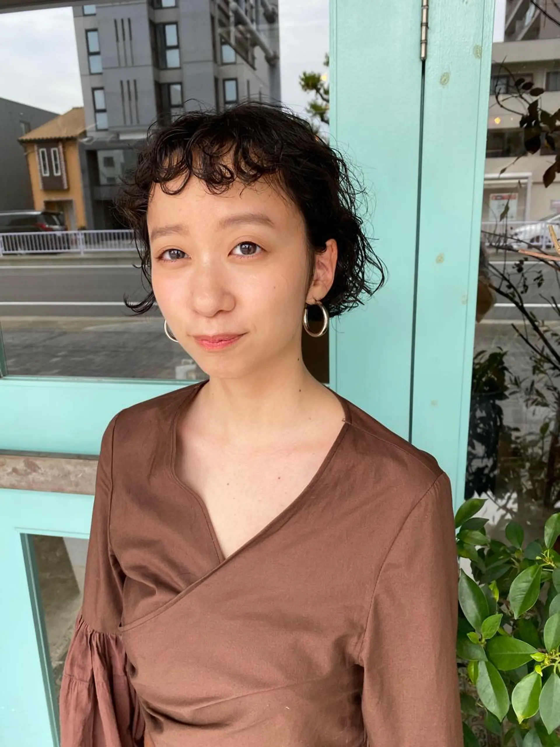 ショート パーマ パーマ/レイヤー 岩山丈一郎のヘアスタイル