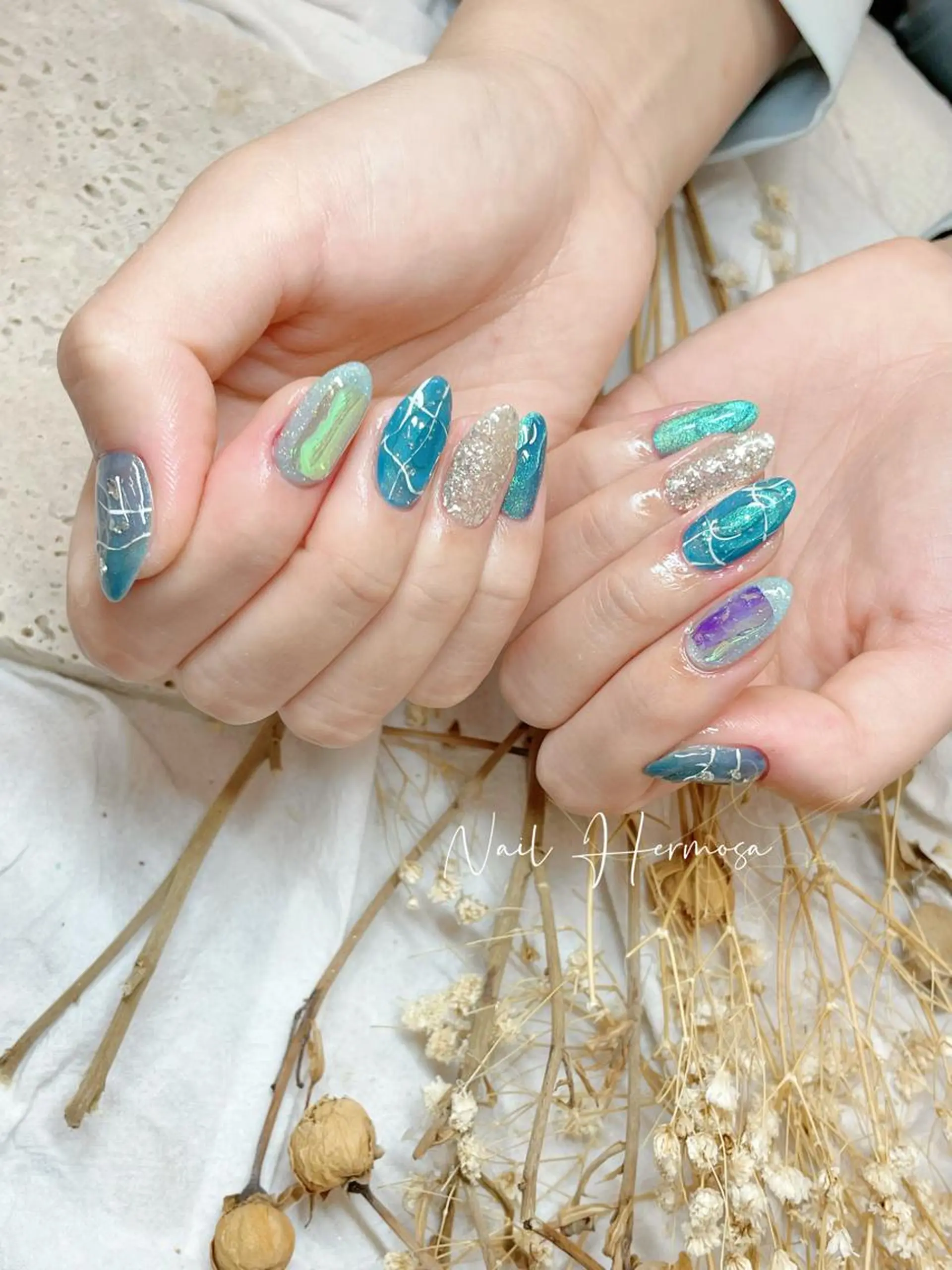 ネイル 桜ネイル 長さ出し フラッシュネイル フラワーネイル フットネイル ハンドネイル ネイル エルモサのネイルデザイン