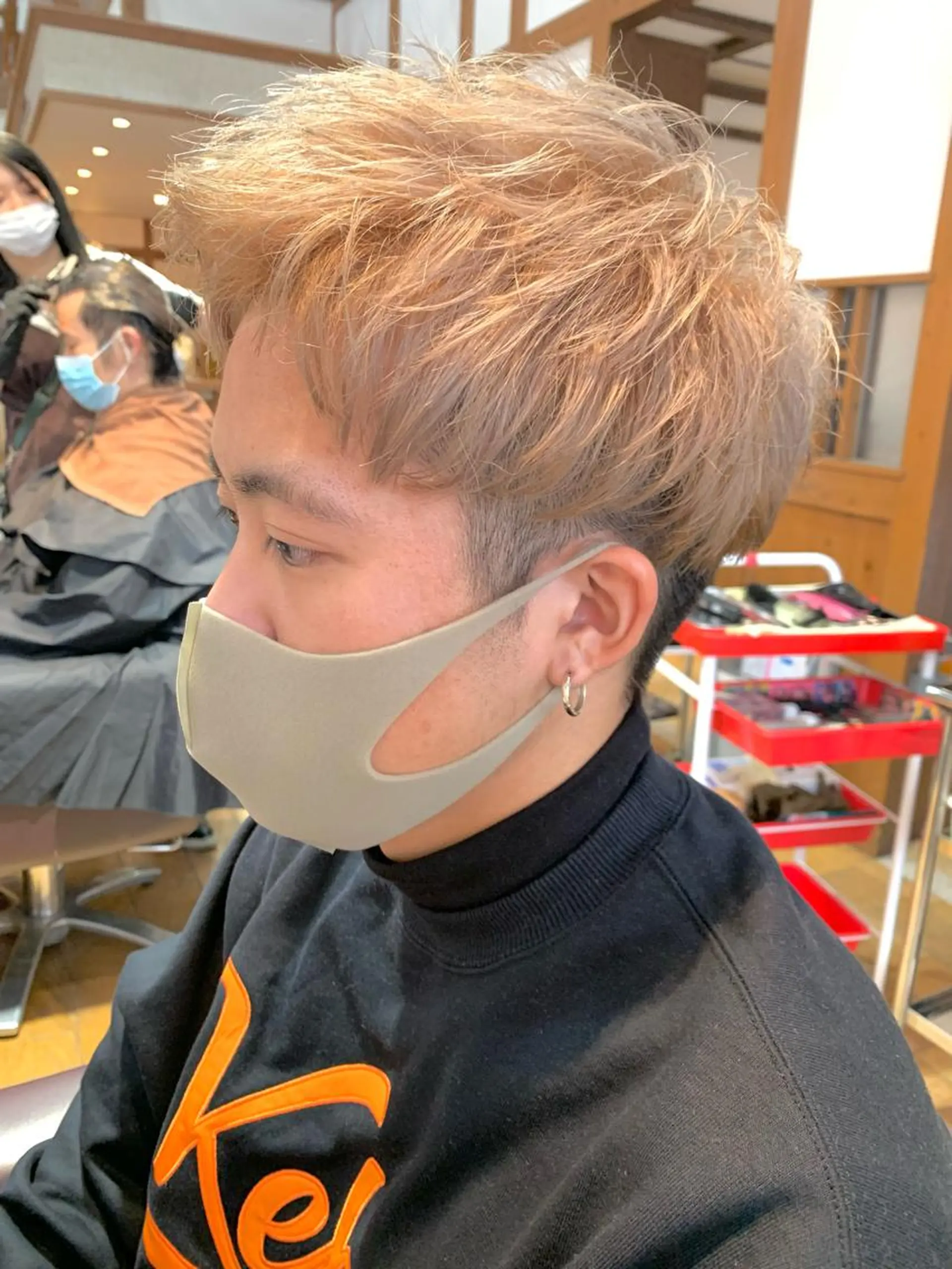 ショート カラー パーマ メンズ Artist 藤﨑紘成のヘアスタイル