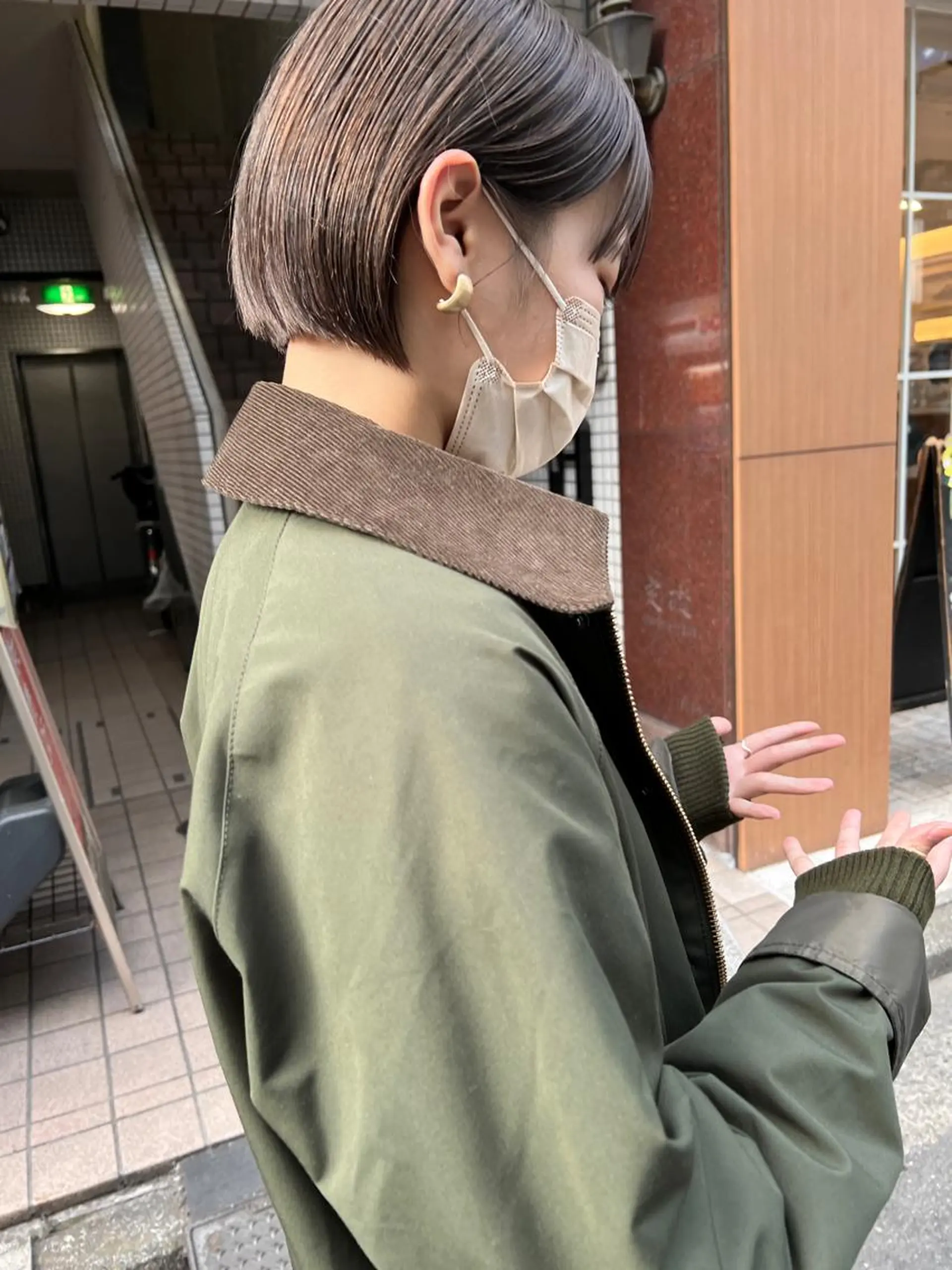 ショート カラー ヘアアレンジ ベージュカラー ブリーチ 🌿ショート🌿 パーマ🌿淳平のヘアスタイル