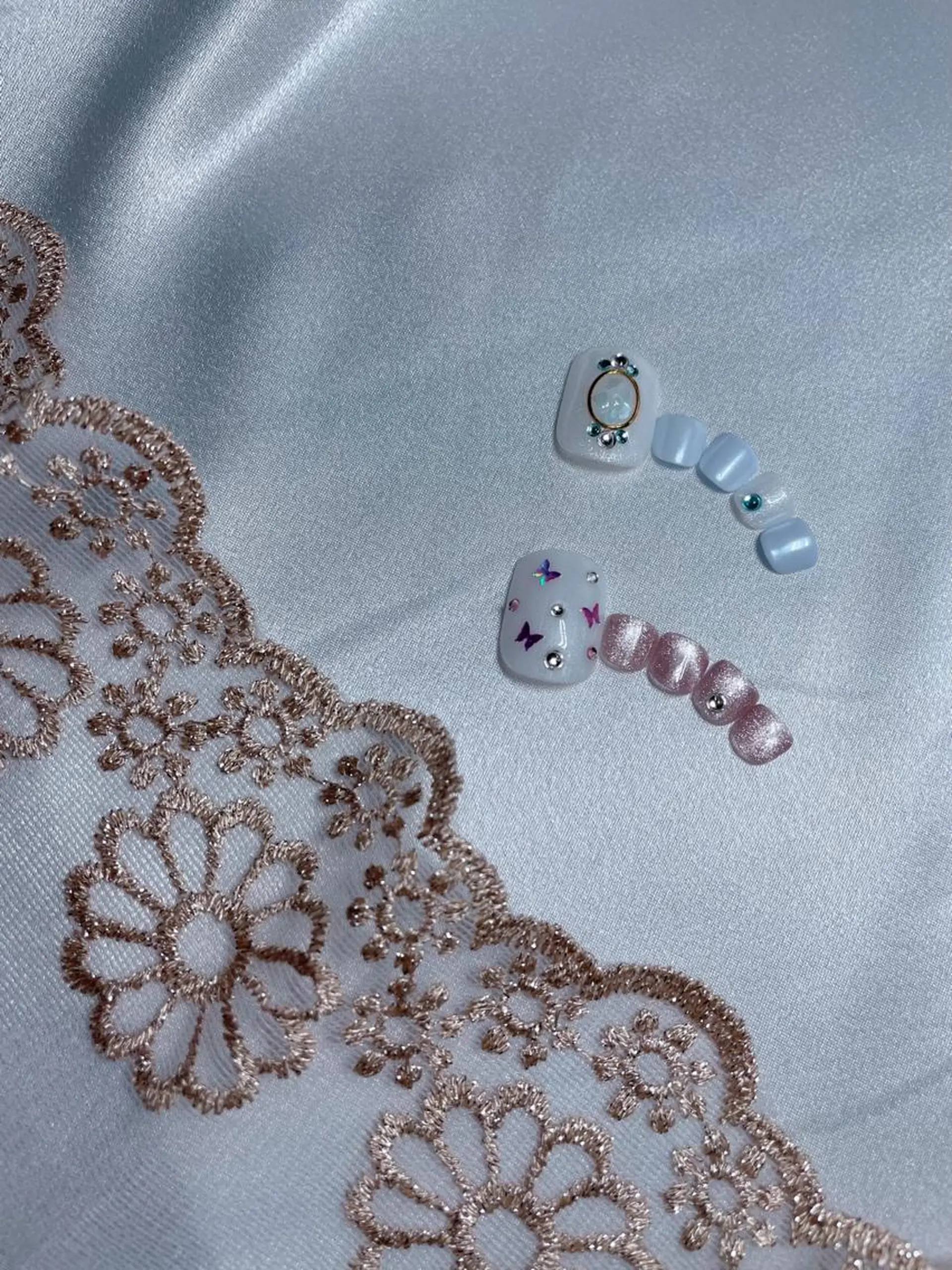 ネイル オーロラネイル フットネイル マグネットネイル MARUNAIL Misakiのネイルデザイン