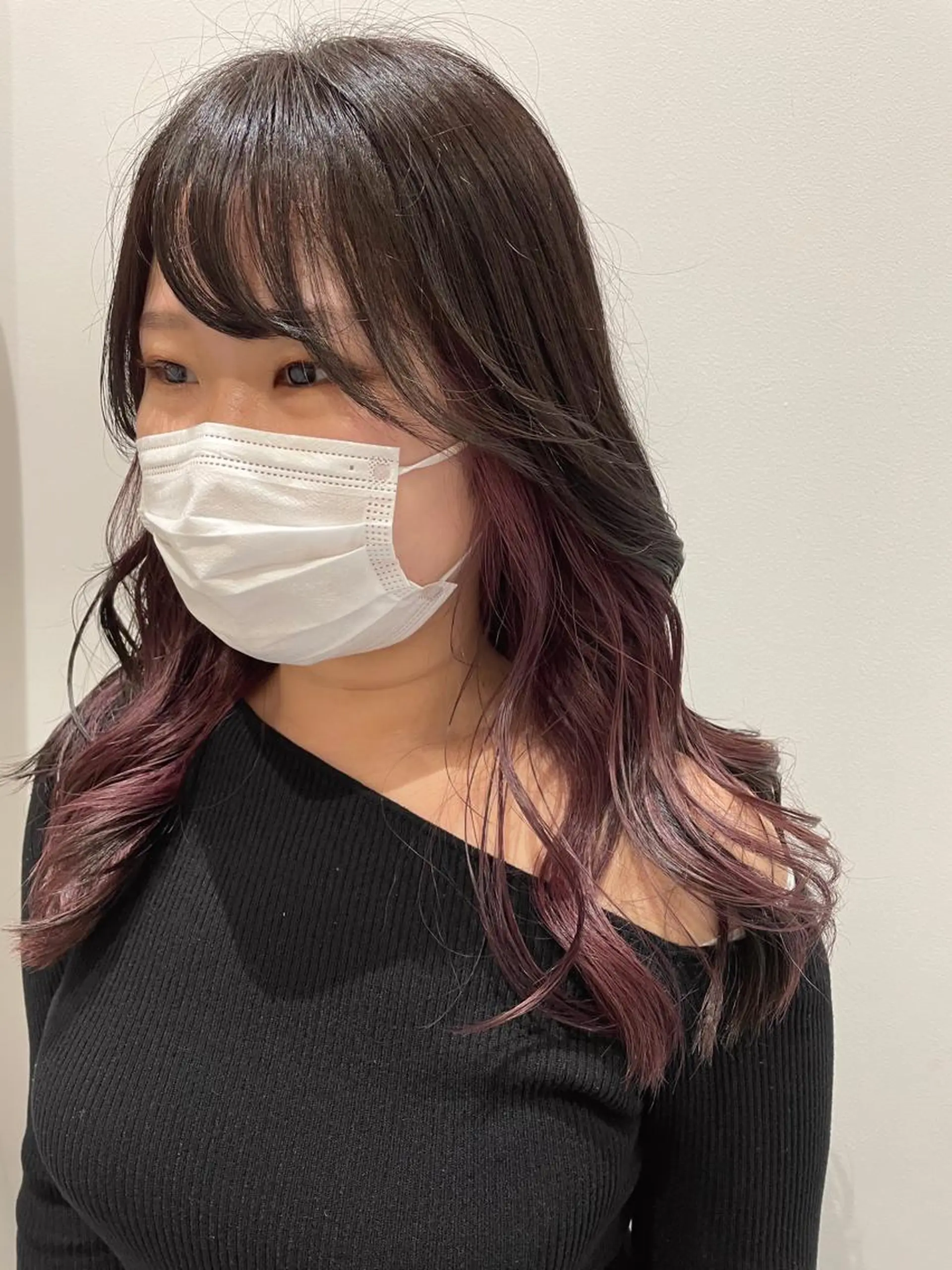 ロング カラー カシス カット ヘアカラー トリートメント volta∞knot所属・狩野 羅夢のヘアスタイル