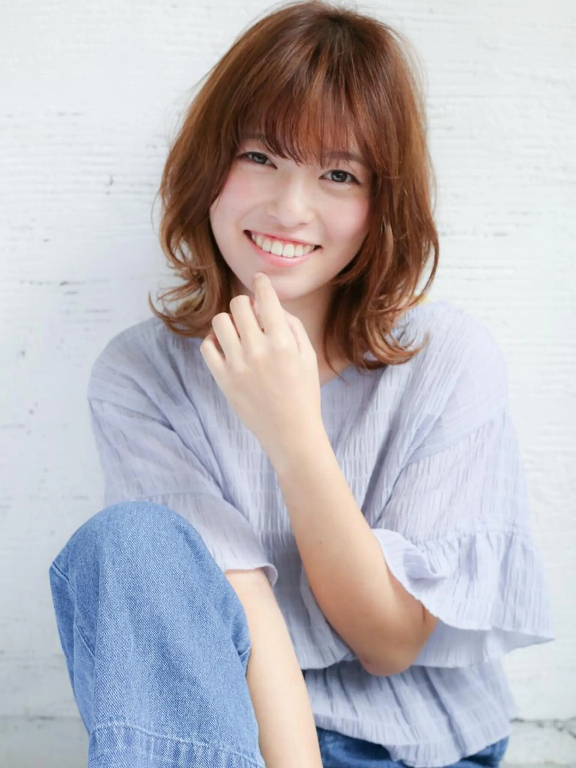 ミディアム 石渡このみ 🍊レイヤーカットのヘアスタイル