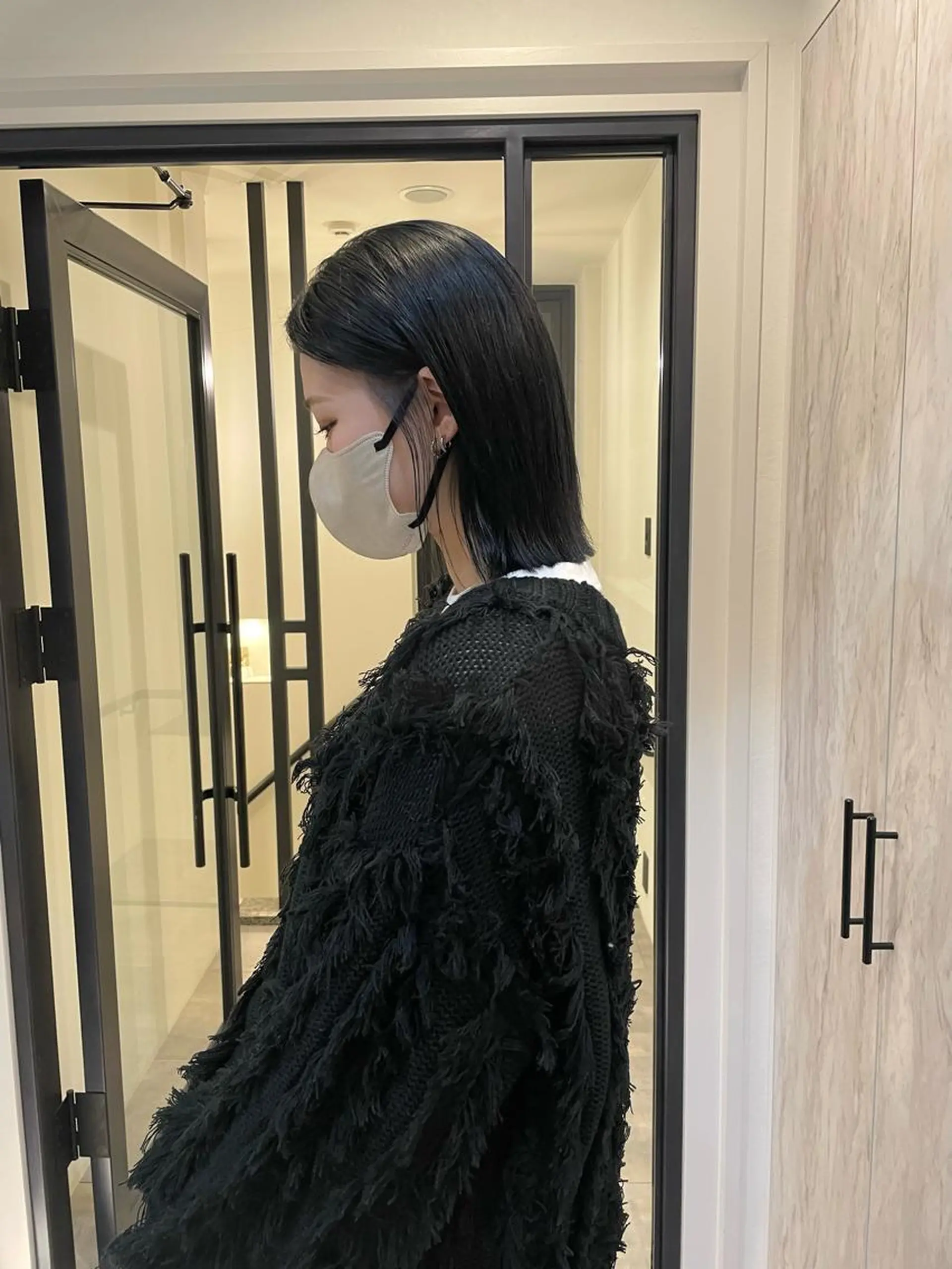 ミディアム カラー 透明感カラー ヘアカラー 渋谷 留菜のヘアスタイル