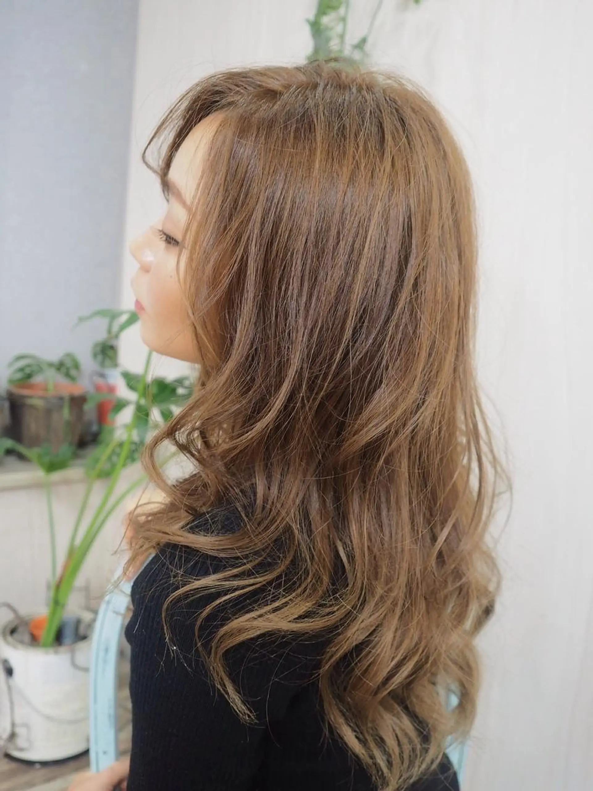 ロング カラー ベージュカラー 【全部無料🙇】 おがわようしんのヘアスタイル