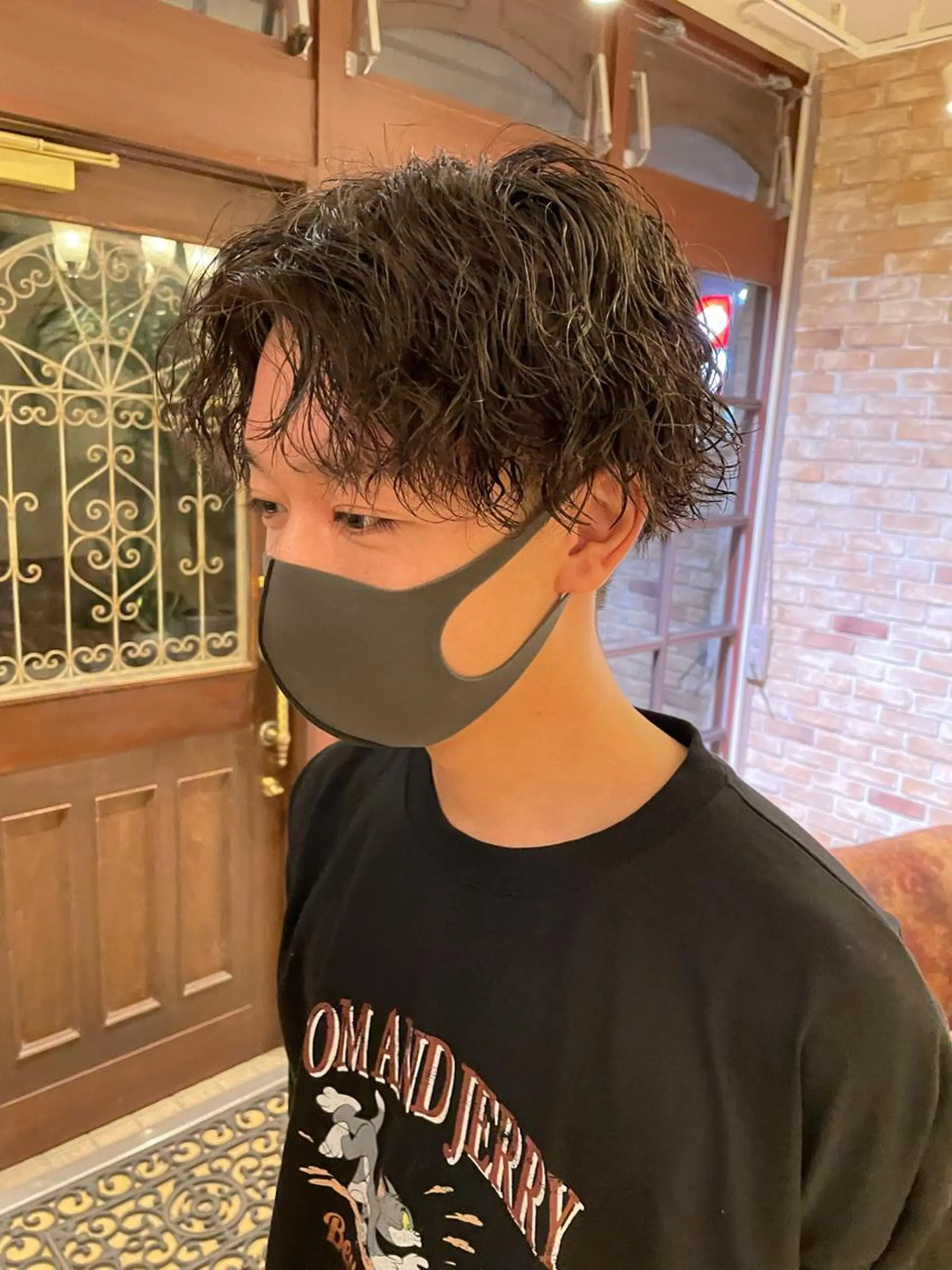 ミディアム パーマ メンズ men's hair salon Rude所属・木村 茜美のヘアスタイル