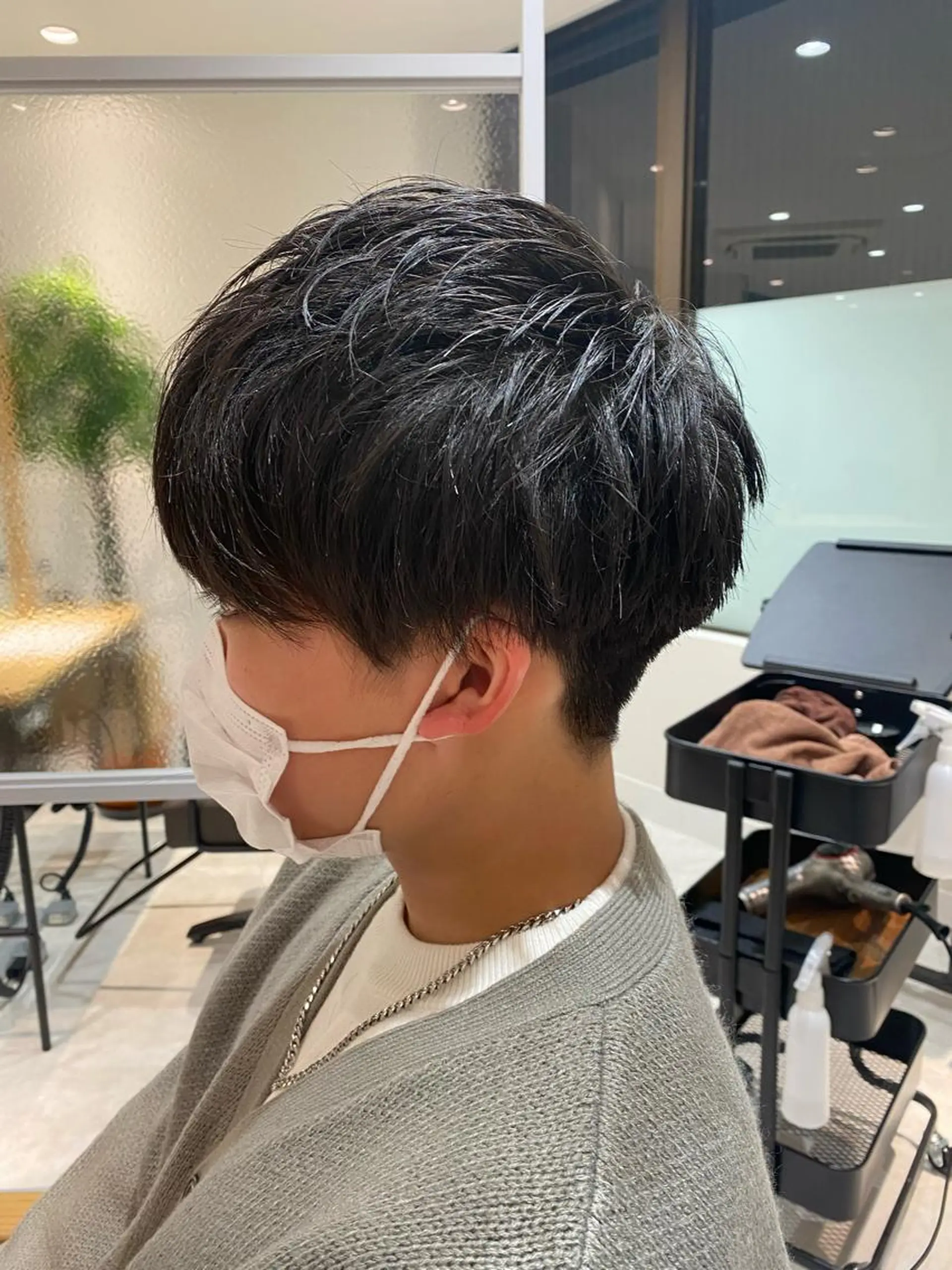 ショート メンズ メンズショート ショートヘア カット カルマパーマ韓国ヘア shiryuのヘアスタイル