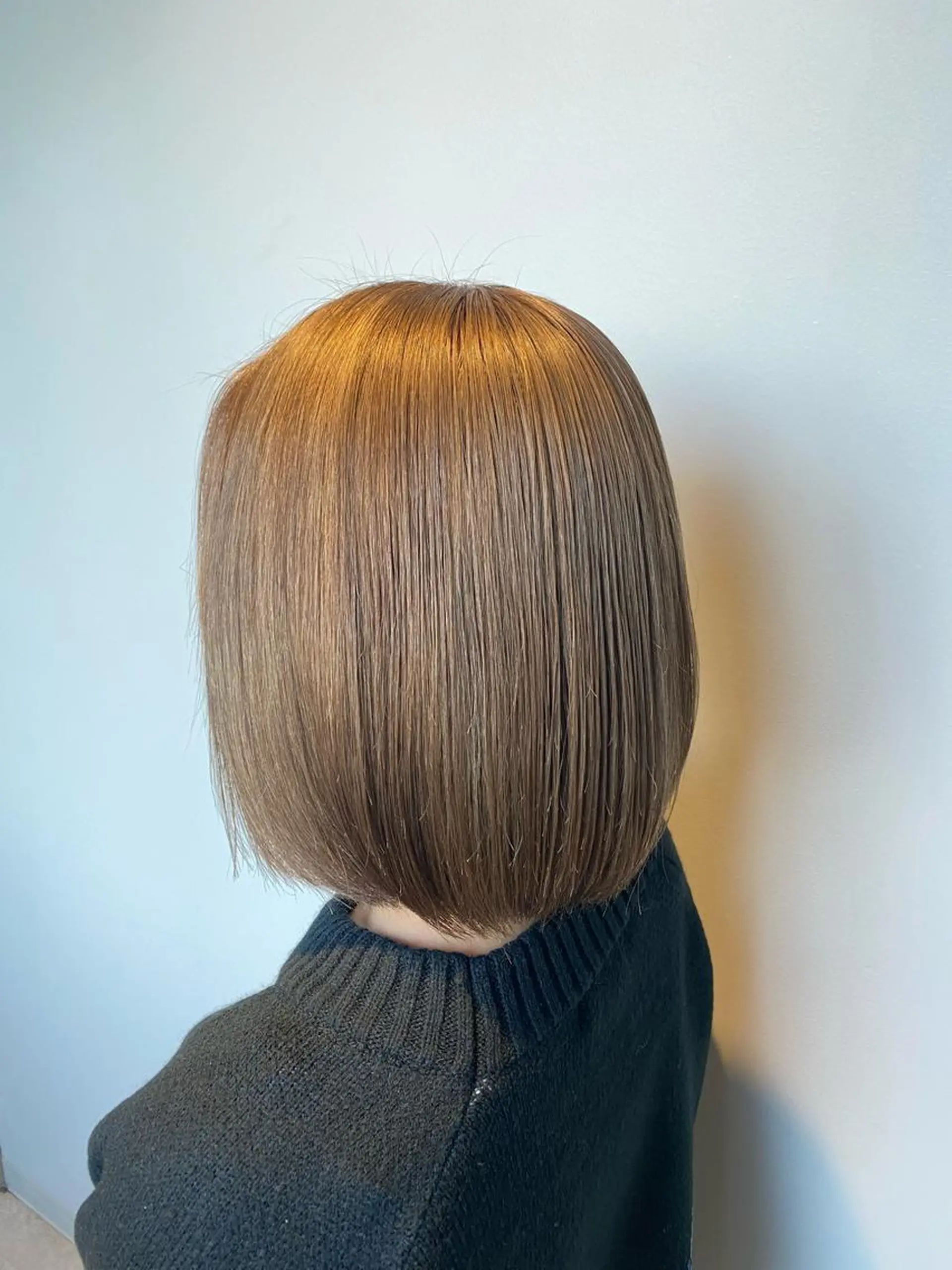 ミディアム カラー ハイトーンエフェクト ブリーチいち丸のヘアスタイル