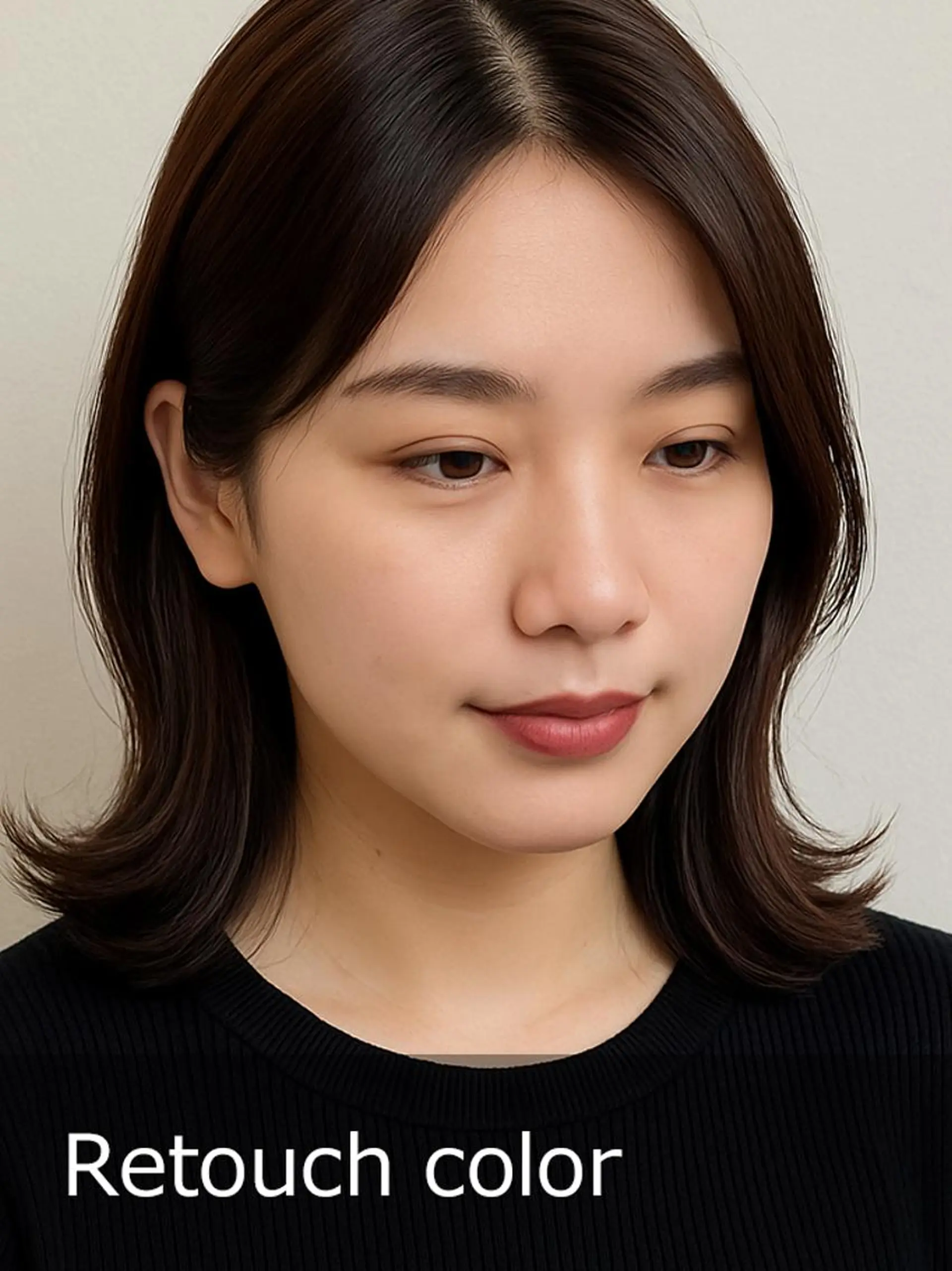 ミディアム 岡戸 颯良のヘアスタイル