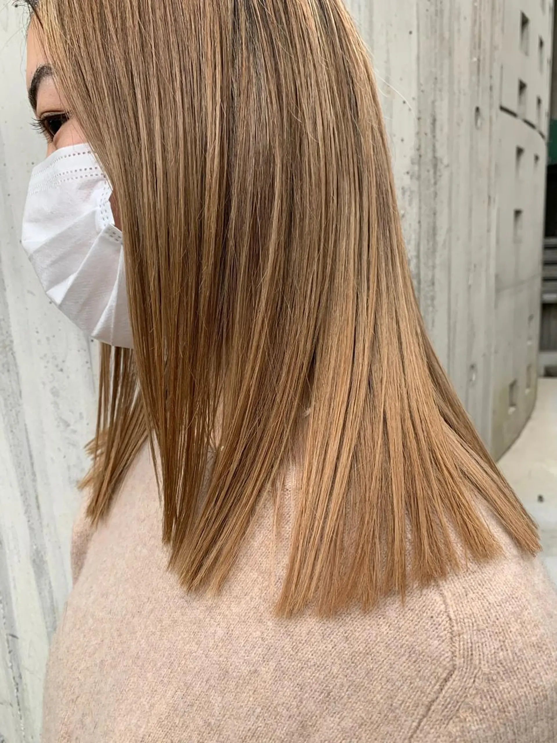 セミロング カラー ハイライトカラー ハイライト Leverage所属・【店長】外国人風 メンズヘア尾上雄輝のヘアスタイル