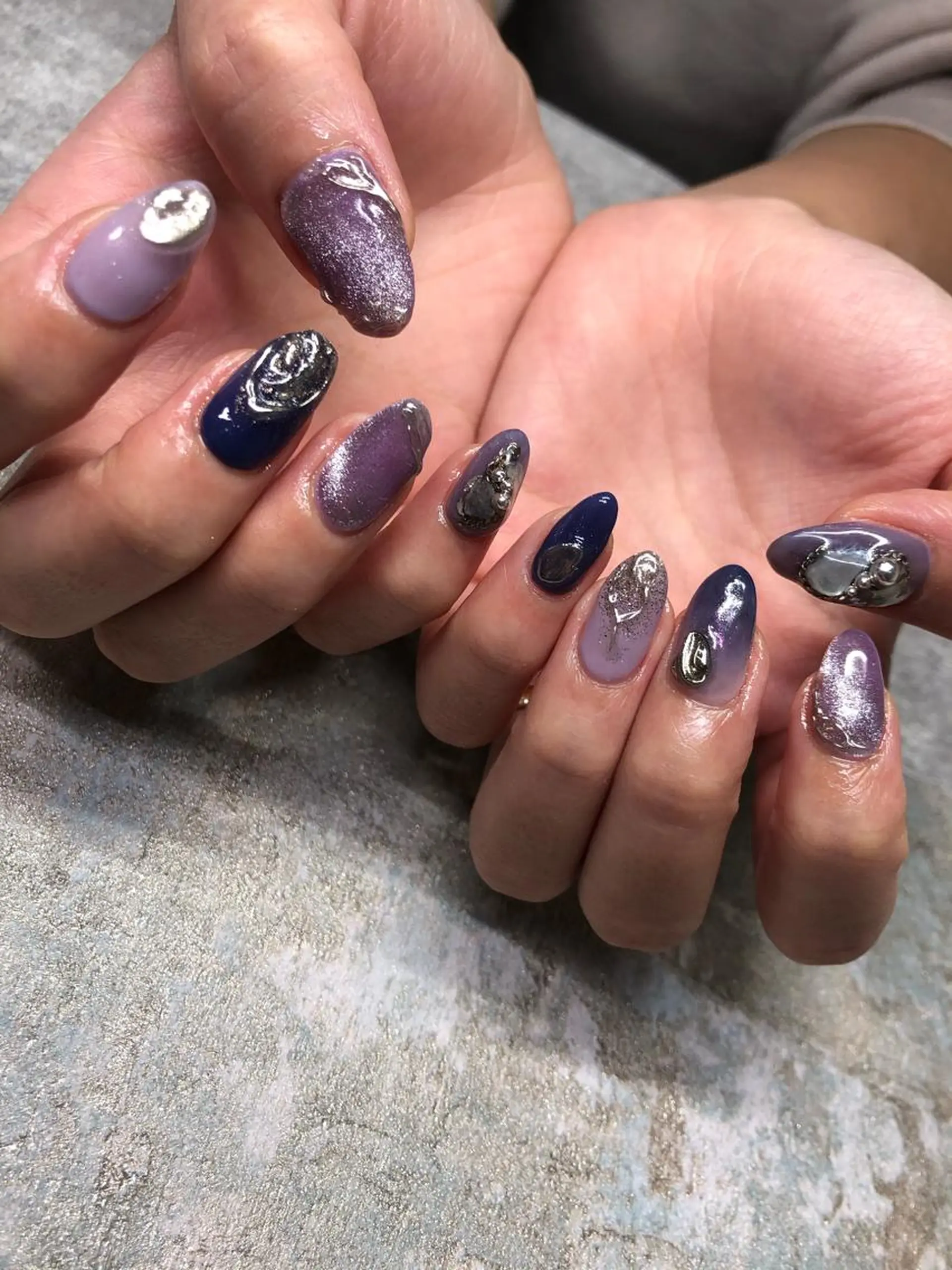 ロング カラー ヘアアレンジ キッズ ネイル マツエク・マツパ 福田 加奈のネイルデザイン