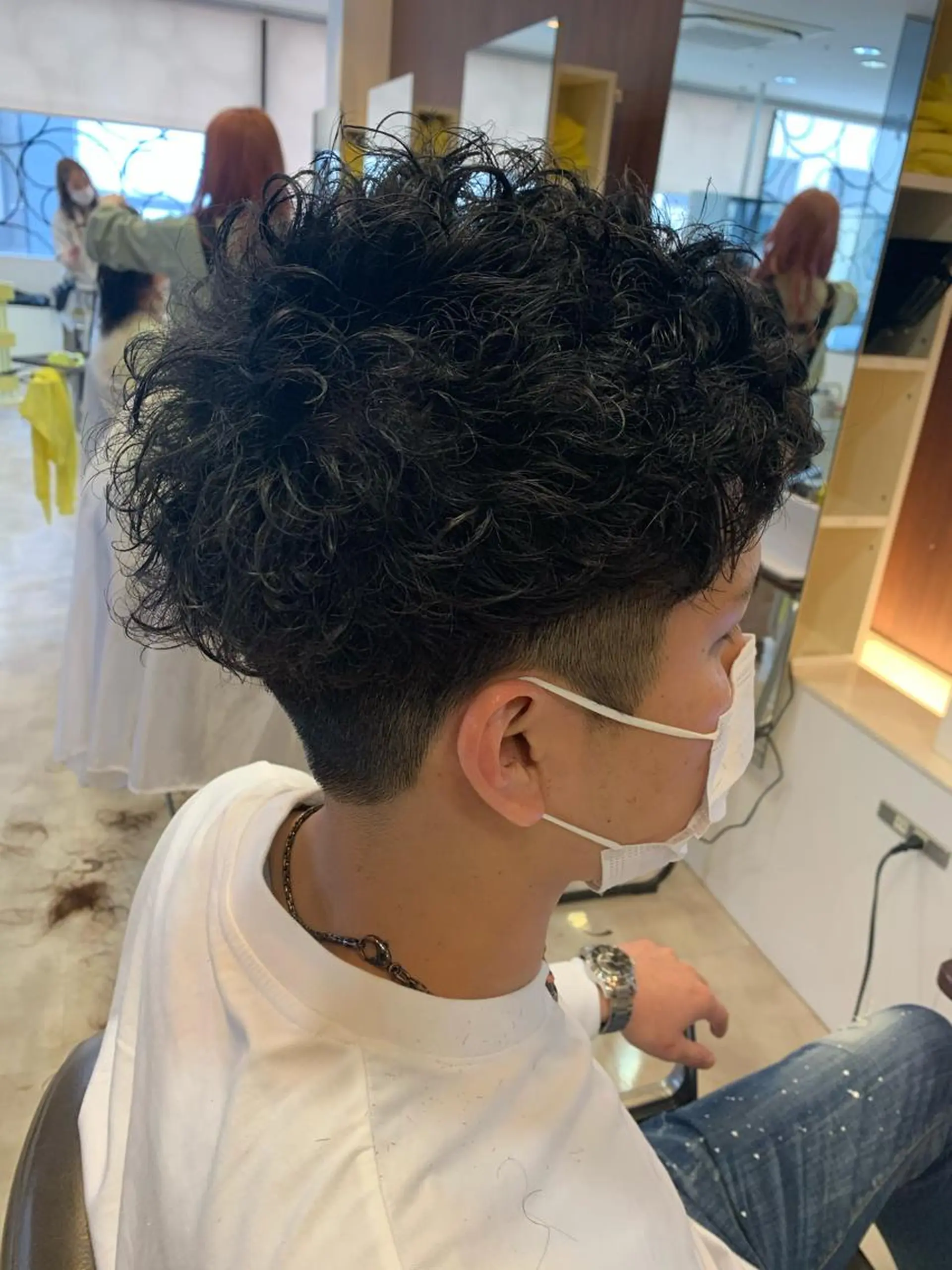 ショート メンズ メンズパーマ/難波/ 心斎橋　室園亮佑のヘアスタイル