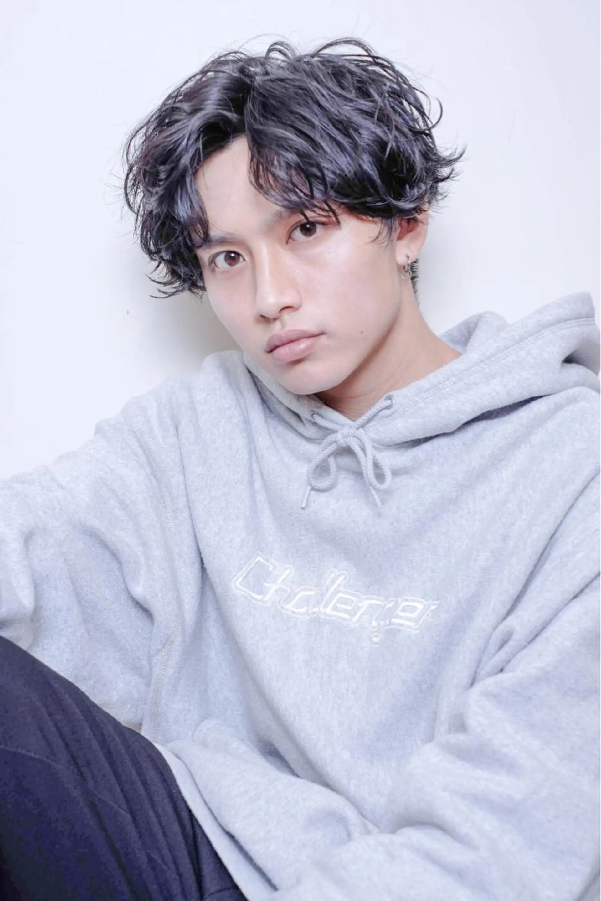 ミディアム パーマ サトウ レンマのヘアスタイル