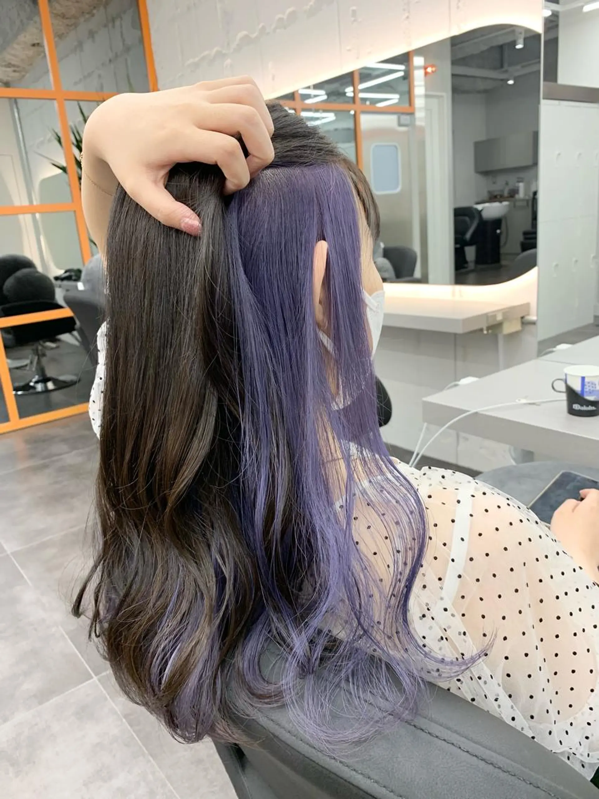 ロング カラー ブリーチ 透明感カラー ダブルカラー イヤリングカラー ハイライトカラー 店長担当🌟 矢吹ガブリエル🌟のヘアスタイル