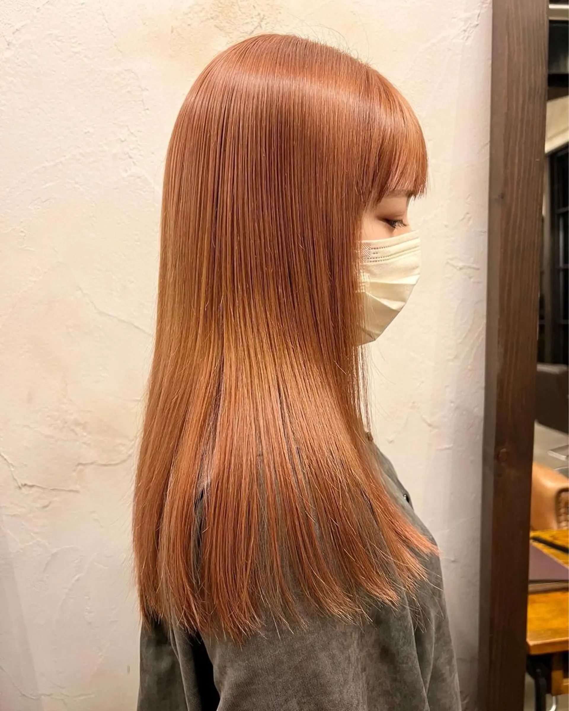 ロング カラー オレンジ 🩵小野 えりか🩷のヘアスタイル