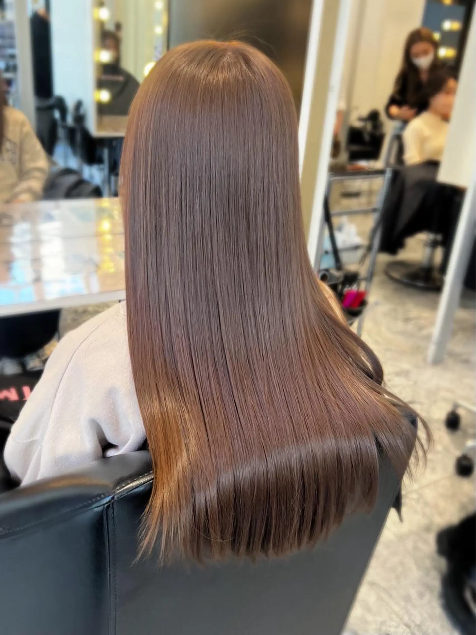 ロング カラー ベージュカラー ピンクカラー ピンクベージュ ヘアカラー 悩みを解決💫似合せ RENのヘアスタイル