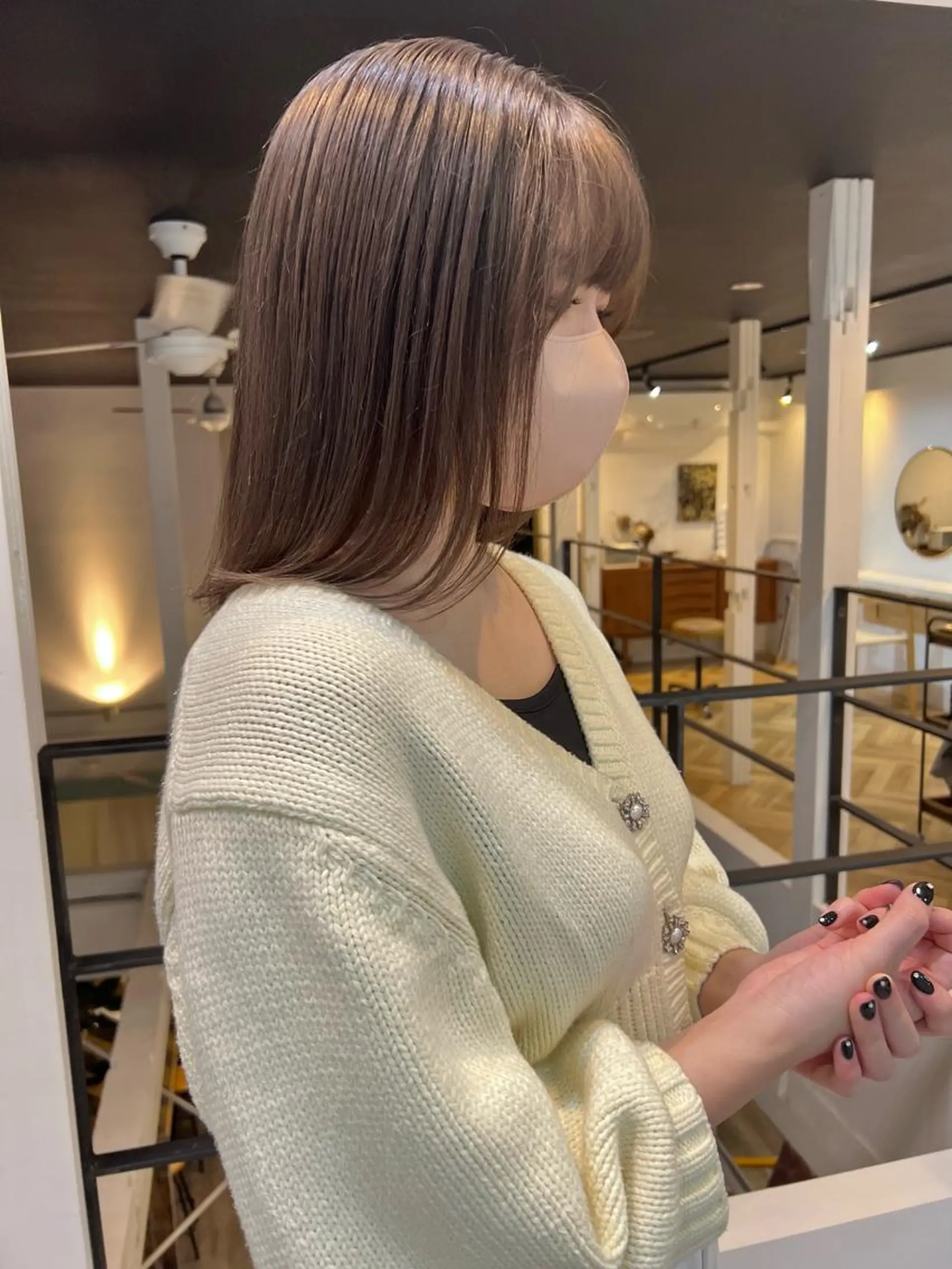 ミディアム パーマ 滝内 佑弥のヘアスタイル