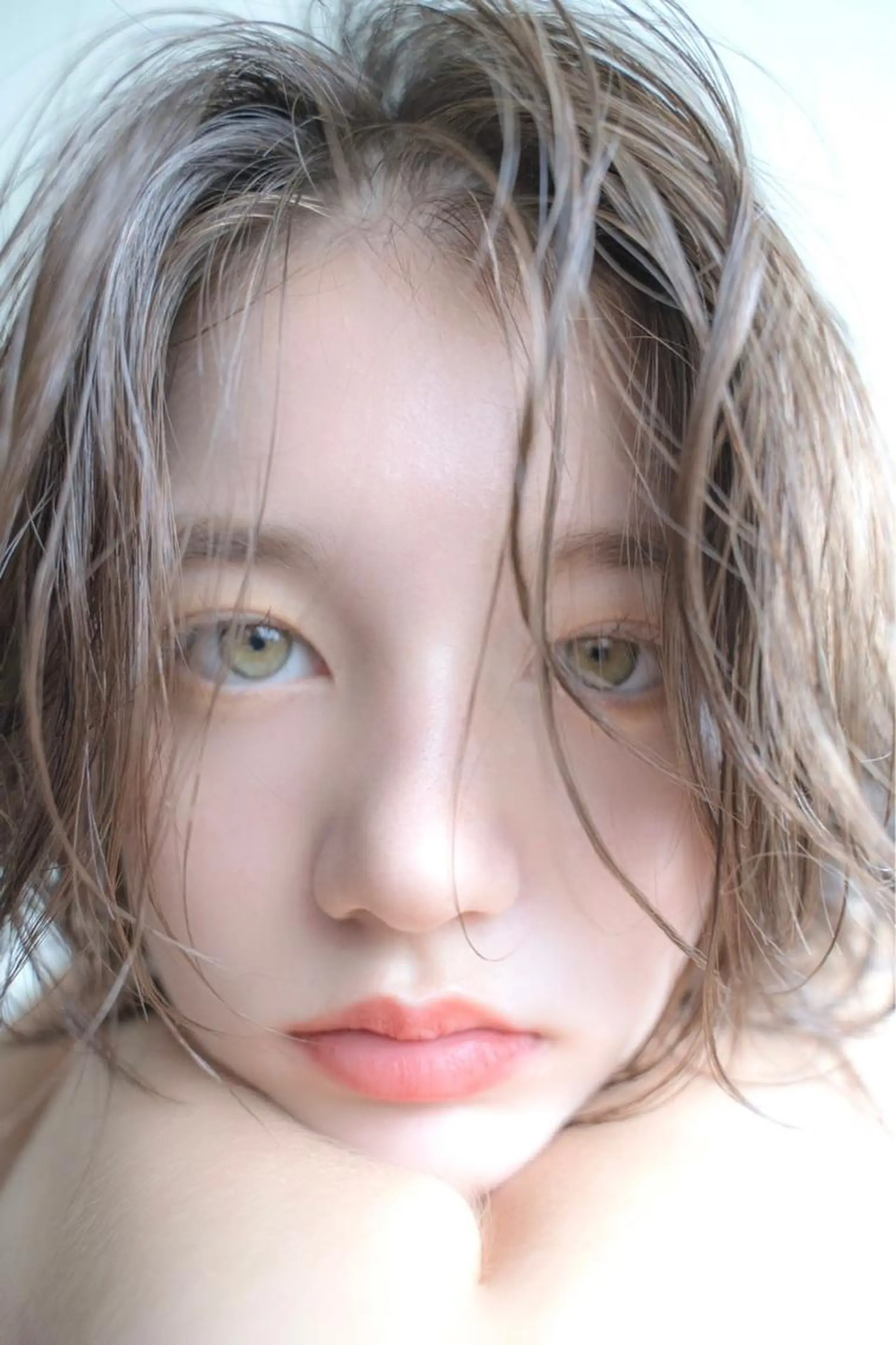 ショート カラー パーマ benji仙台所属・KOKI/ ボブ/ パーマ/透明感カラーのヘアスタイル