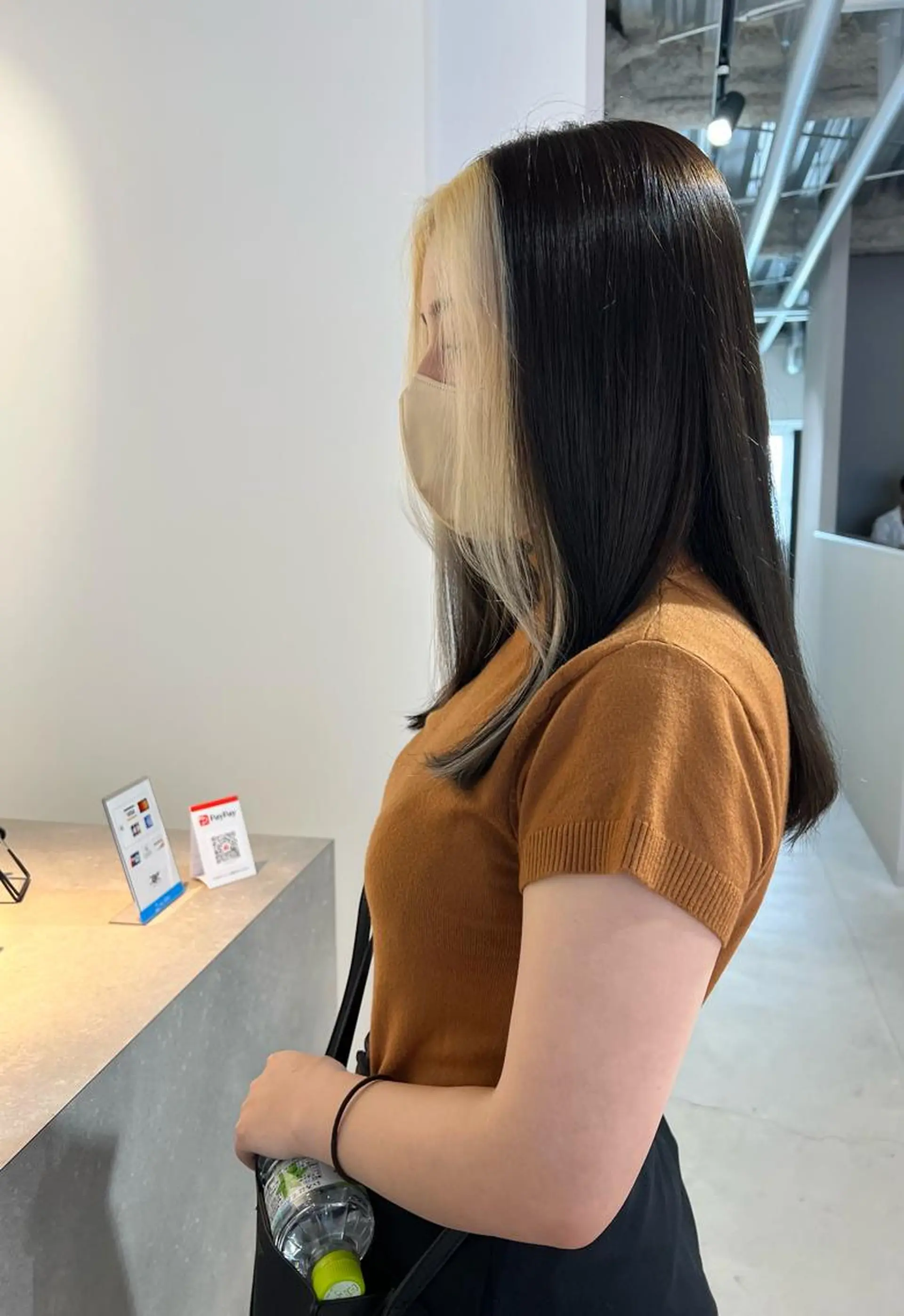 カラー ミストバング 抜きっぱなしブロンド  フェイスフレーミング ALL HAIR所属・ALL  HAIR 大河由実のヘアスタイル