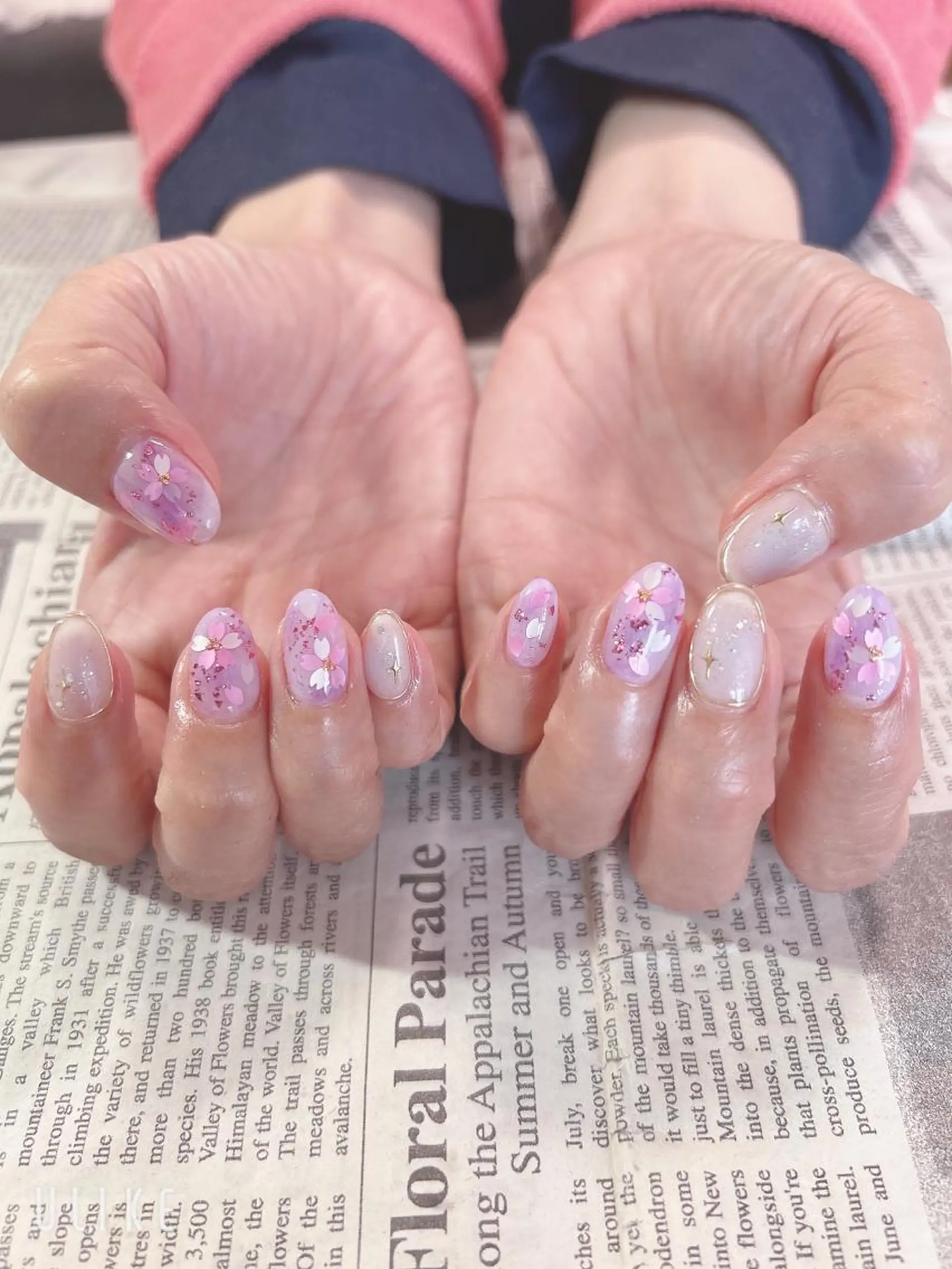 ネイル ミラーネイル ハンドネイル ハンドケア 森山 舞のネイルデザイン