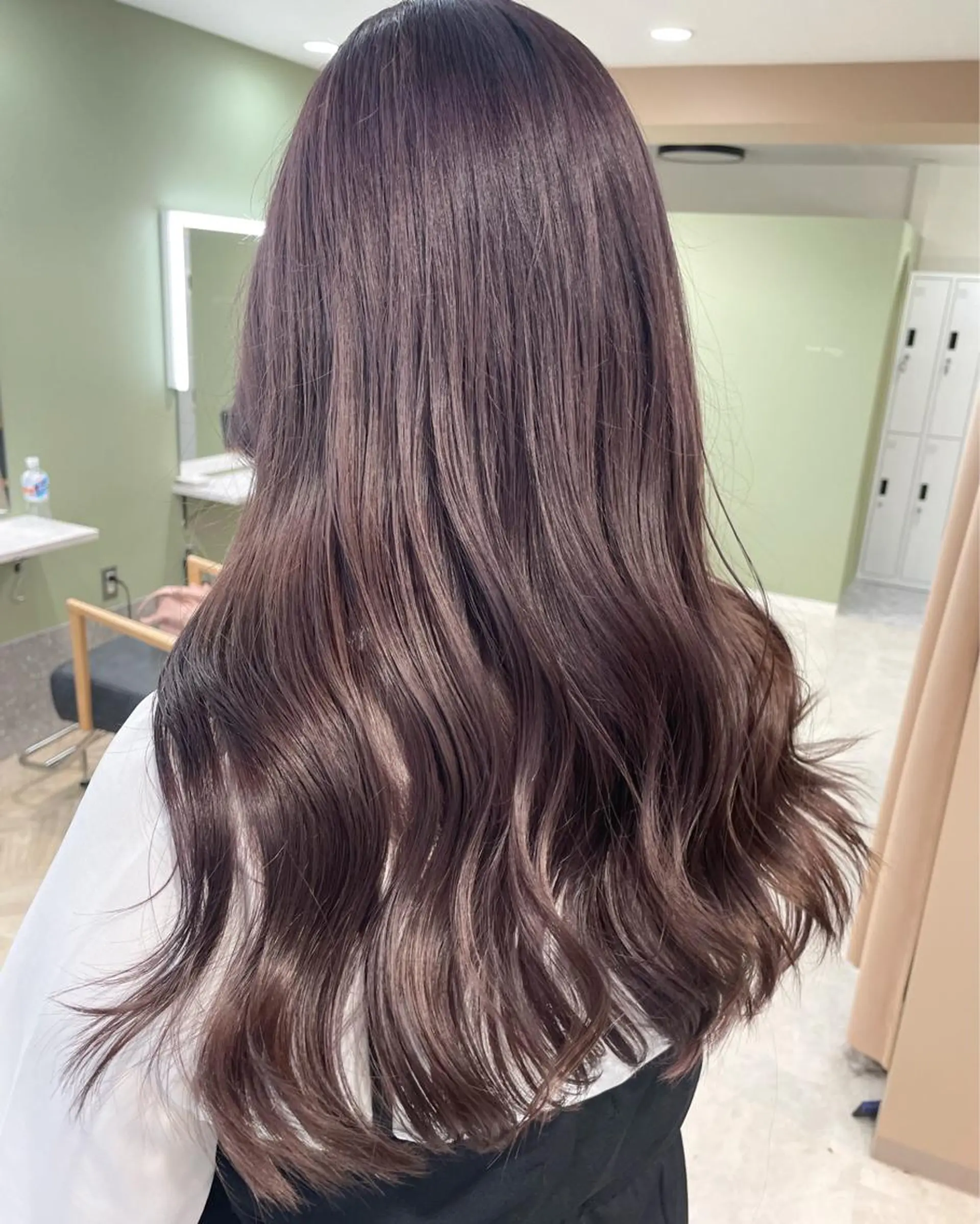 ロング rina／ベージュ ワンホン/韓国ヘアのヘアスタイル