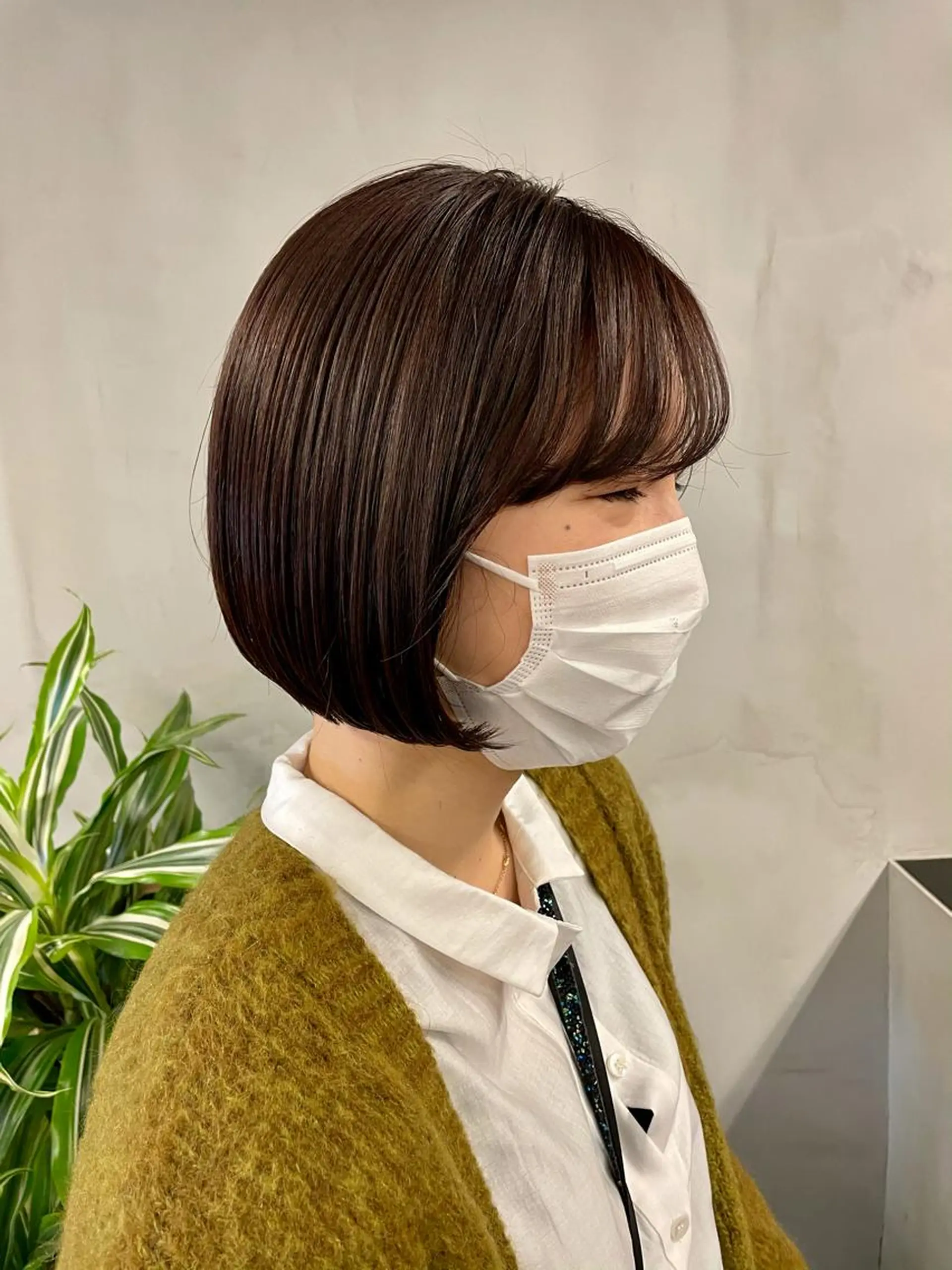 ミディアム カラー パーマ カット ヘアカラー トリートメント tatsumi/ボブ ウルフ/レイヤーのヘアスタイル