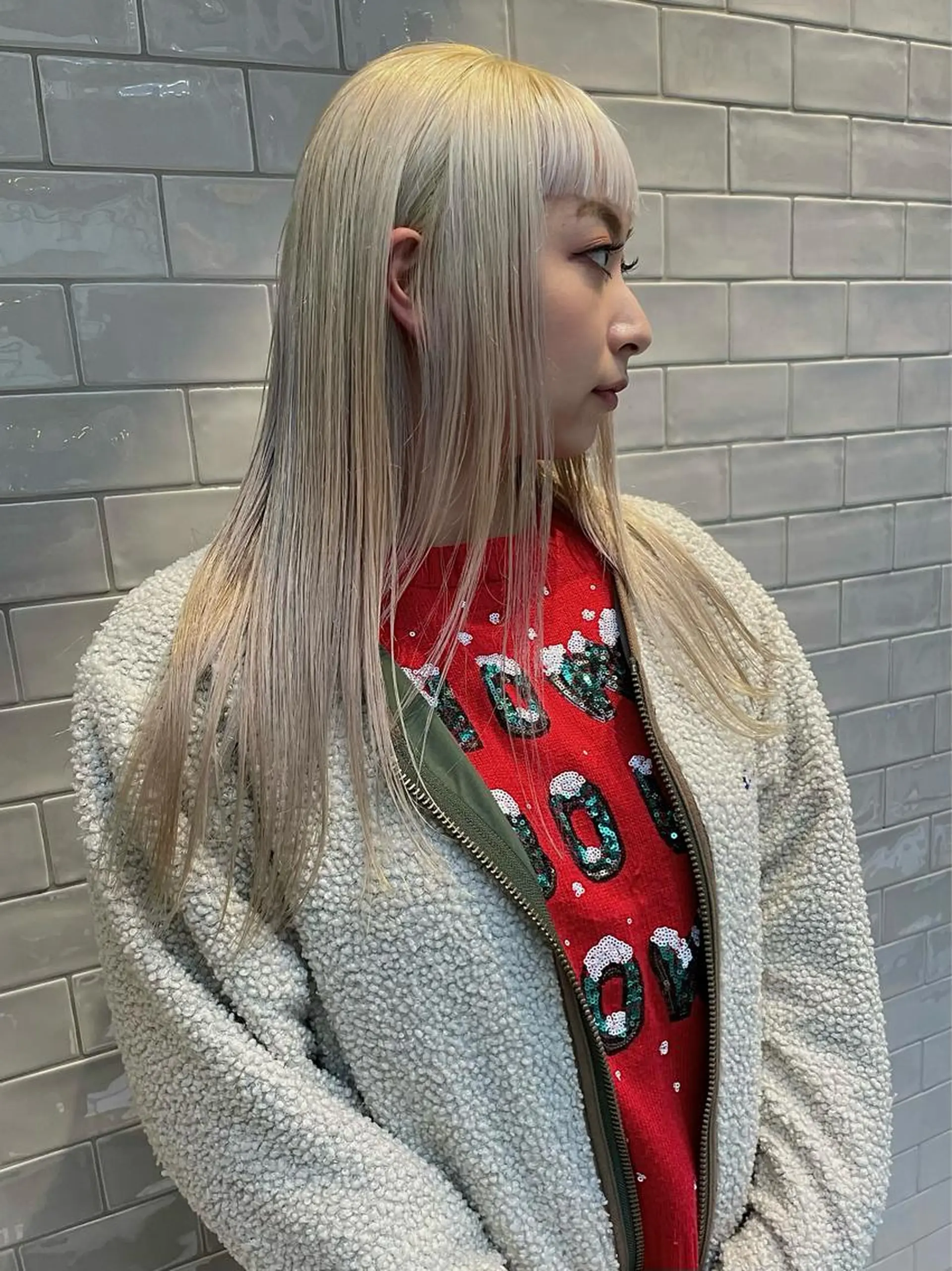 ミディアム カラー カット ヘアカラー トリートメント SALOWIN所属・ブリーチ✨ ボブ✨レイヤーのヘアスタイル