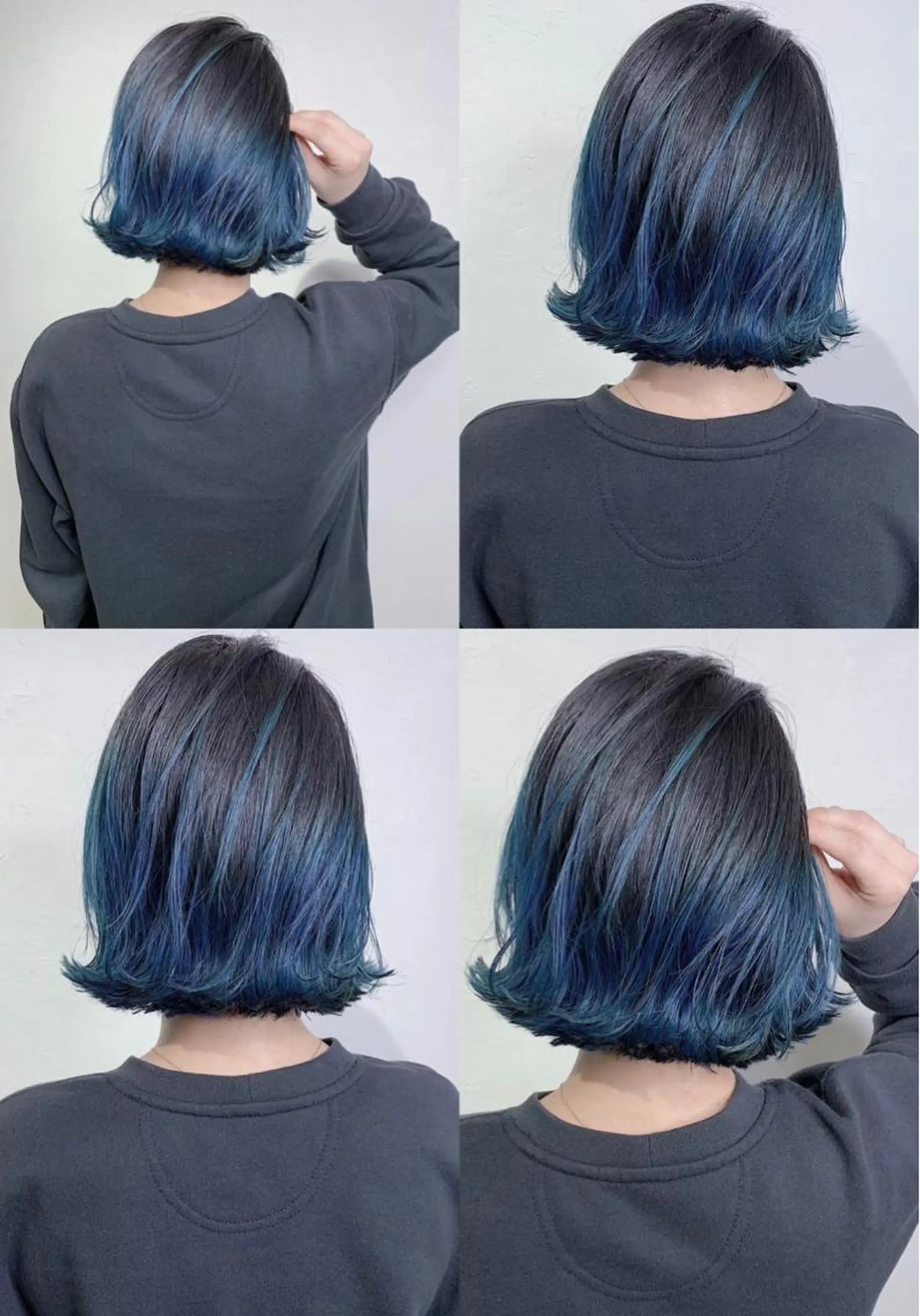 セミロング カラー _WHITE 高槻のヘアスタイル