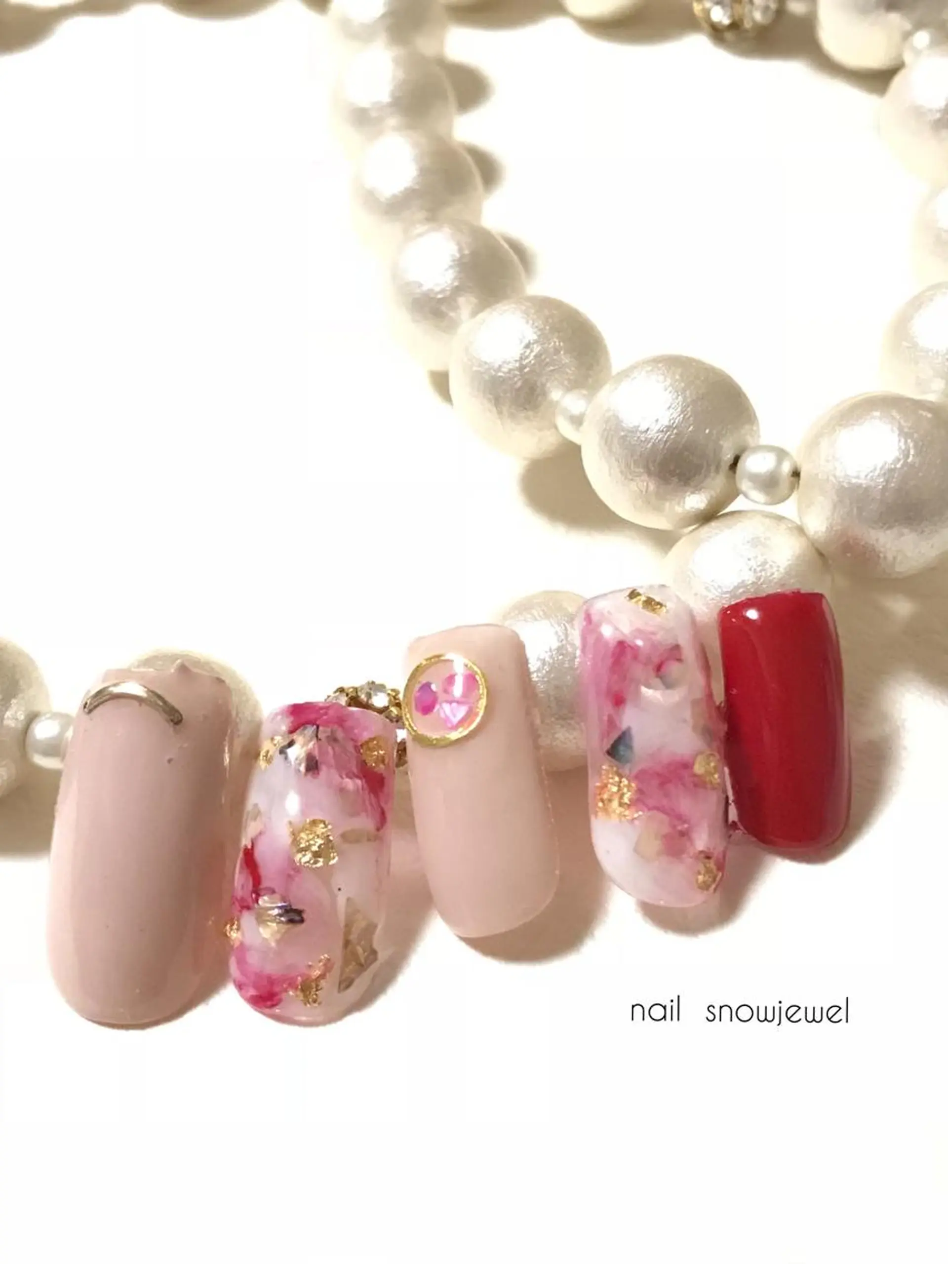 ネイル ニュアンスネイル nail snowjewelのネイルデザイン
