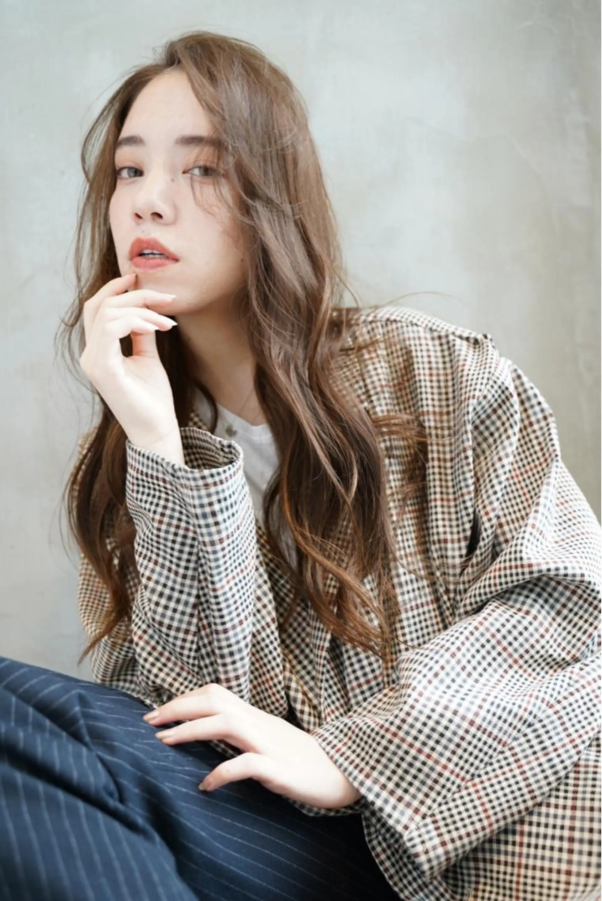 ロング カラー ヘアアレンジ ベージュカラー ミルクティーベージュ カット ヘアカラー トリートメント TOMO GEEKS代表のヘアスタイル